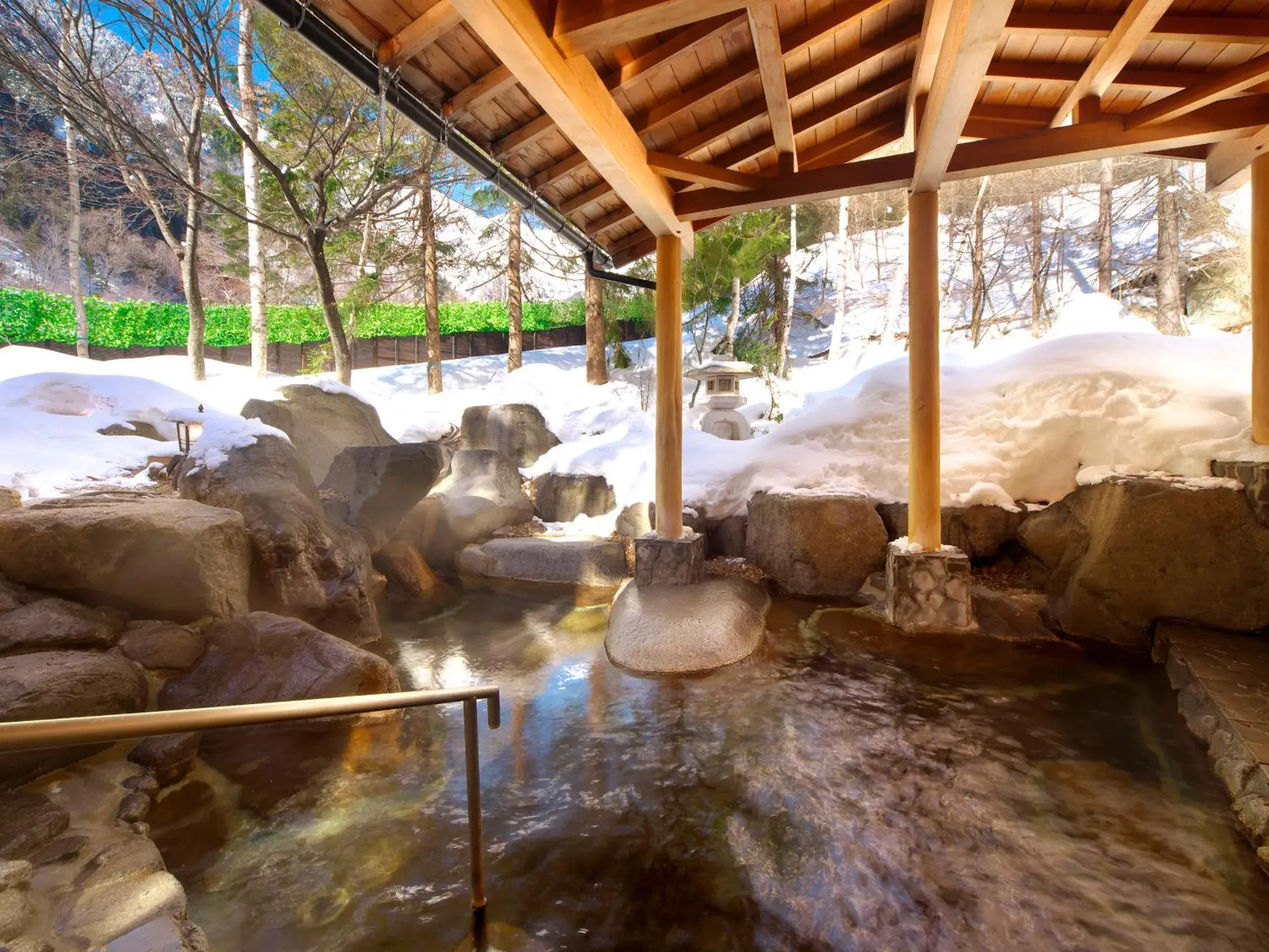 Open Air Bath, Winter in Hotel Hotaka