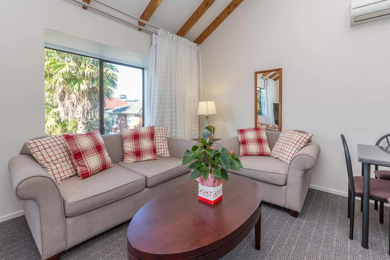 Living room in Anzac Court Motel