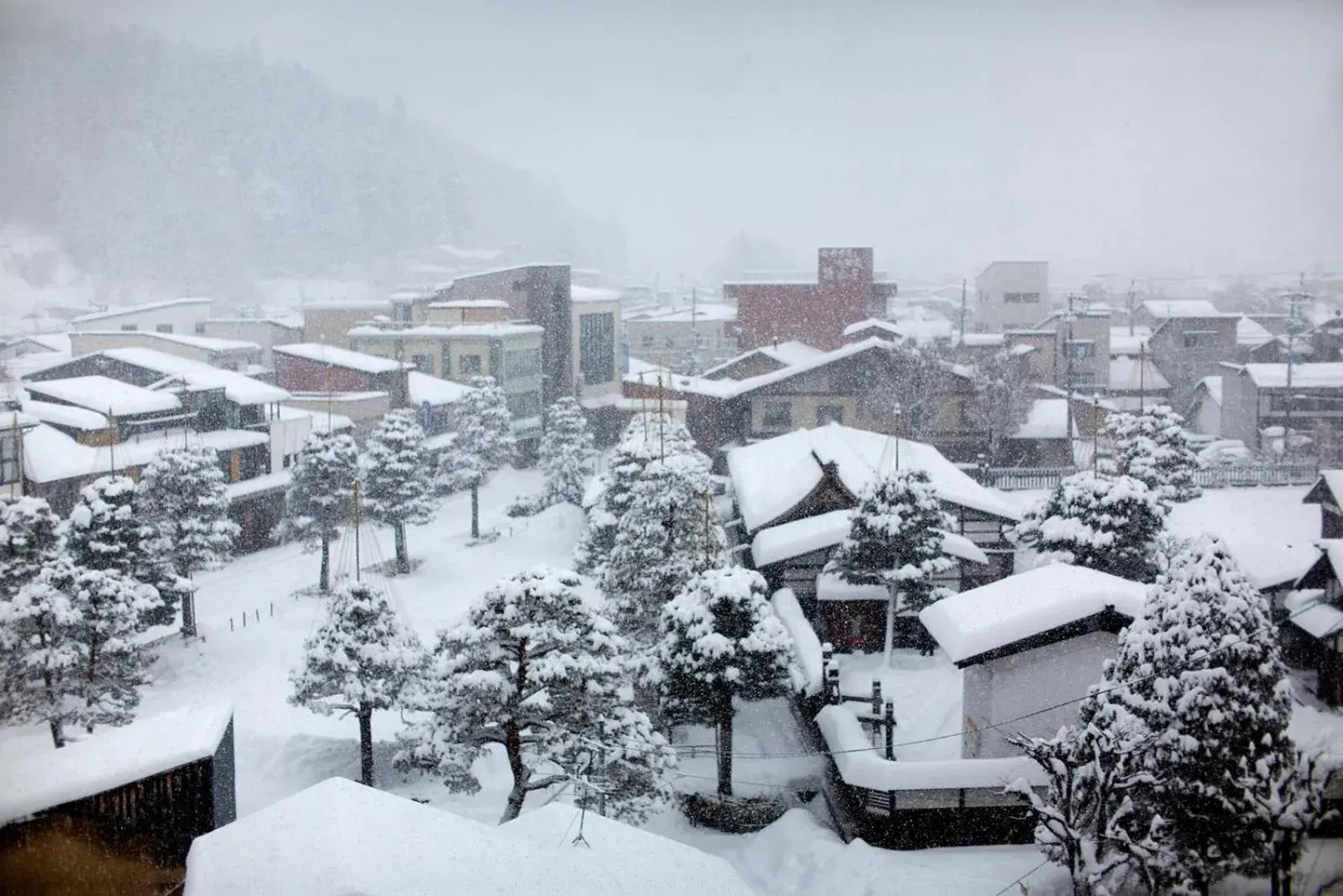 Nearby landmark, Winter in Honjin Hiranoya Kachoan