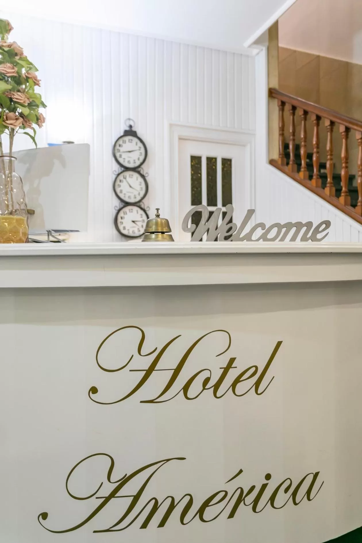 Lobby or reception in Hotel América Ferrol