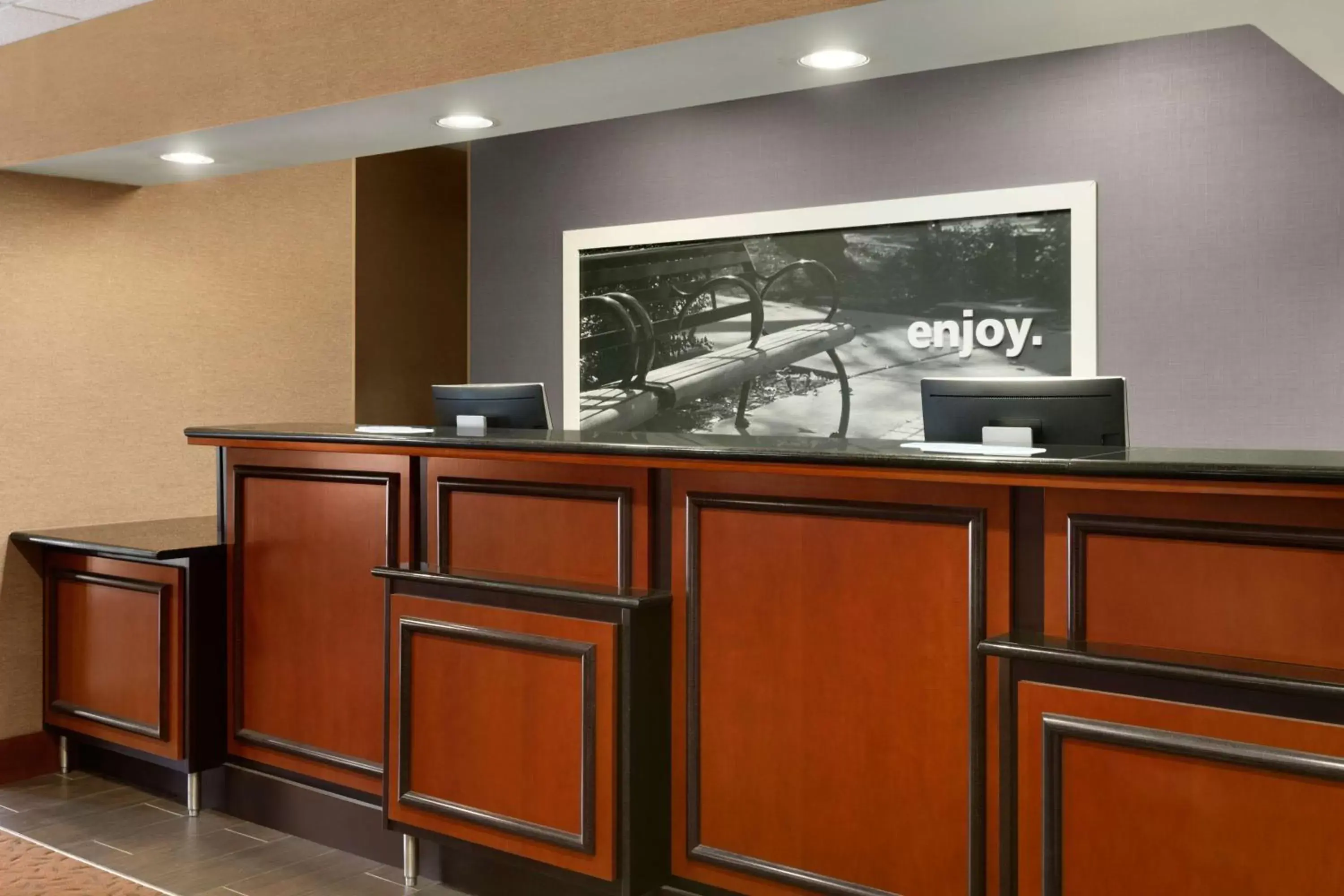 Lobby or reception in Hampton Inn Akron-Fairlawn Lobby or reception in Hampton Inn Akron-Fairlawn