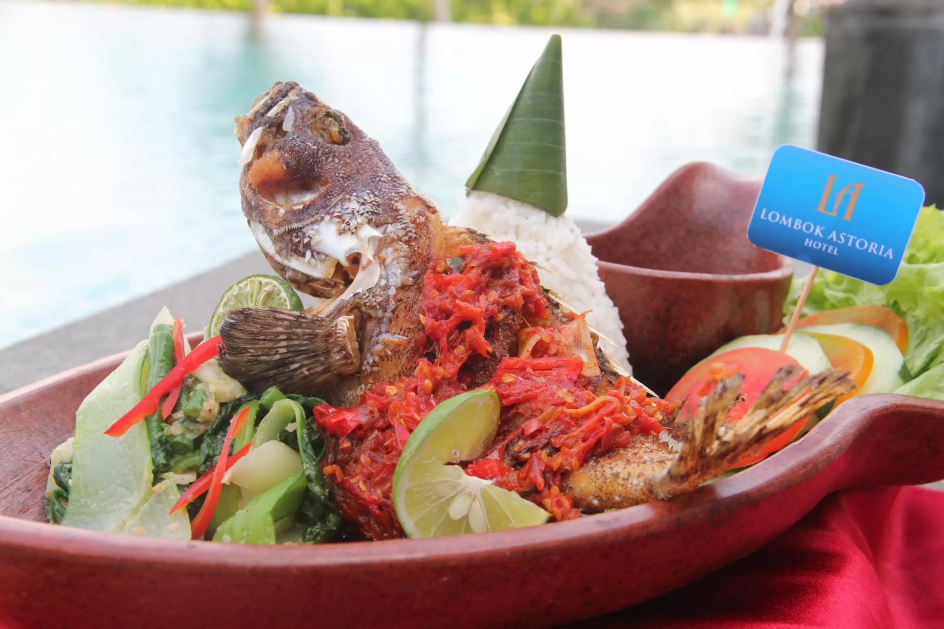 Food in Lombok Astoria Hotel