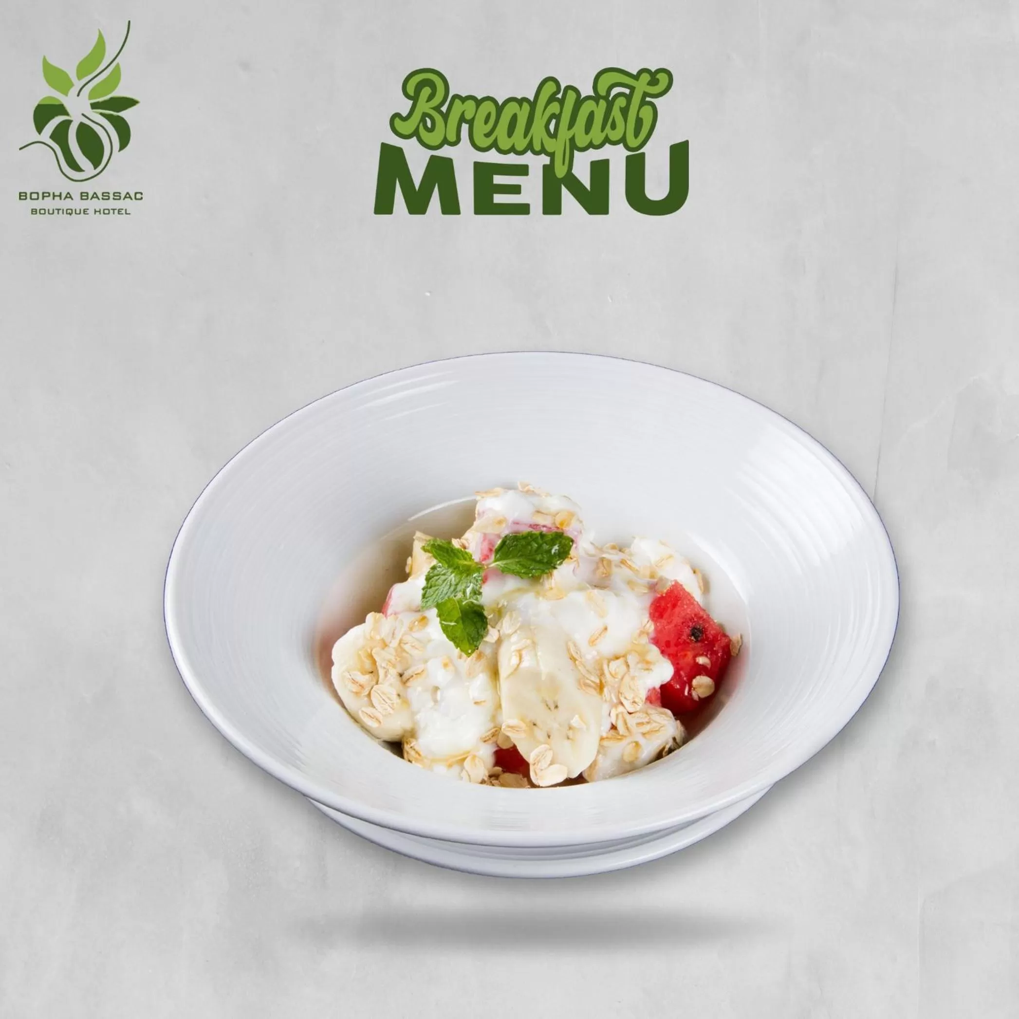 Breakfast in Bopha Bassac Boutique Hotel