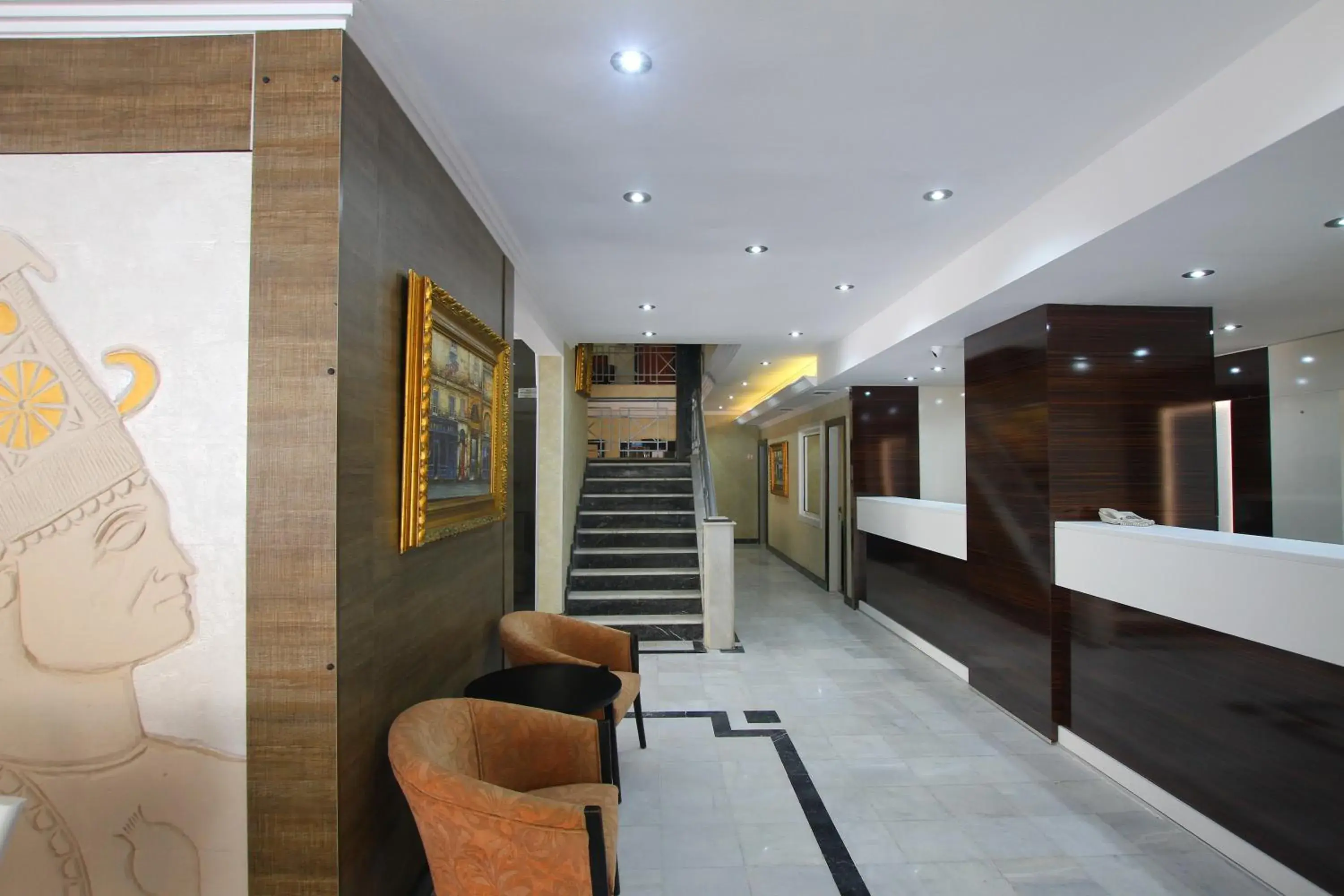 Property building, Lobby/Reception in Myra Hotel