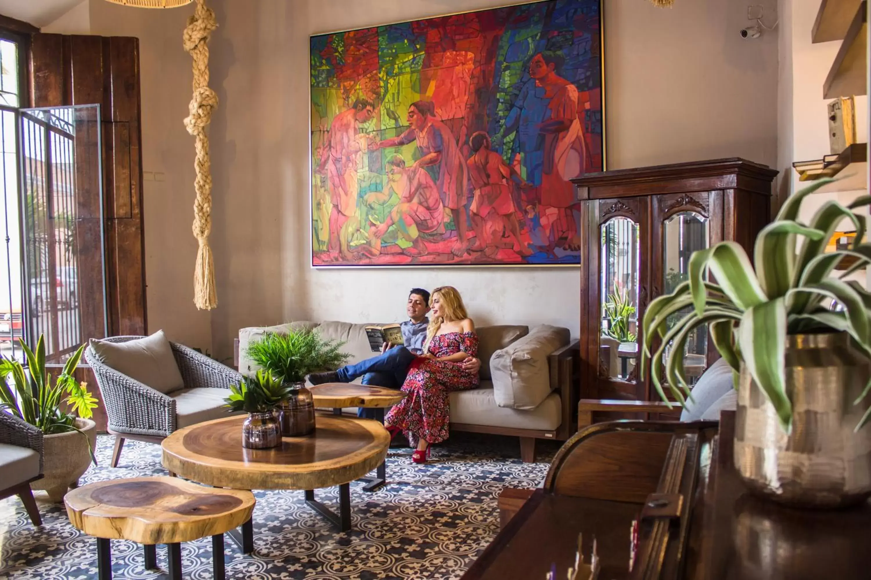 Lobby or reception, Seating Area in Hotel Marionetas