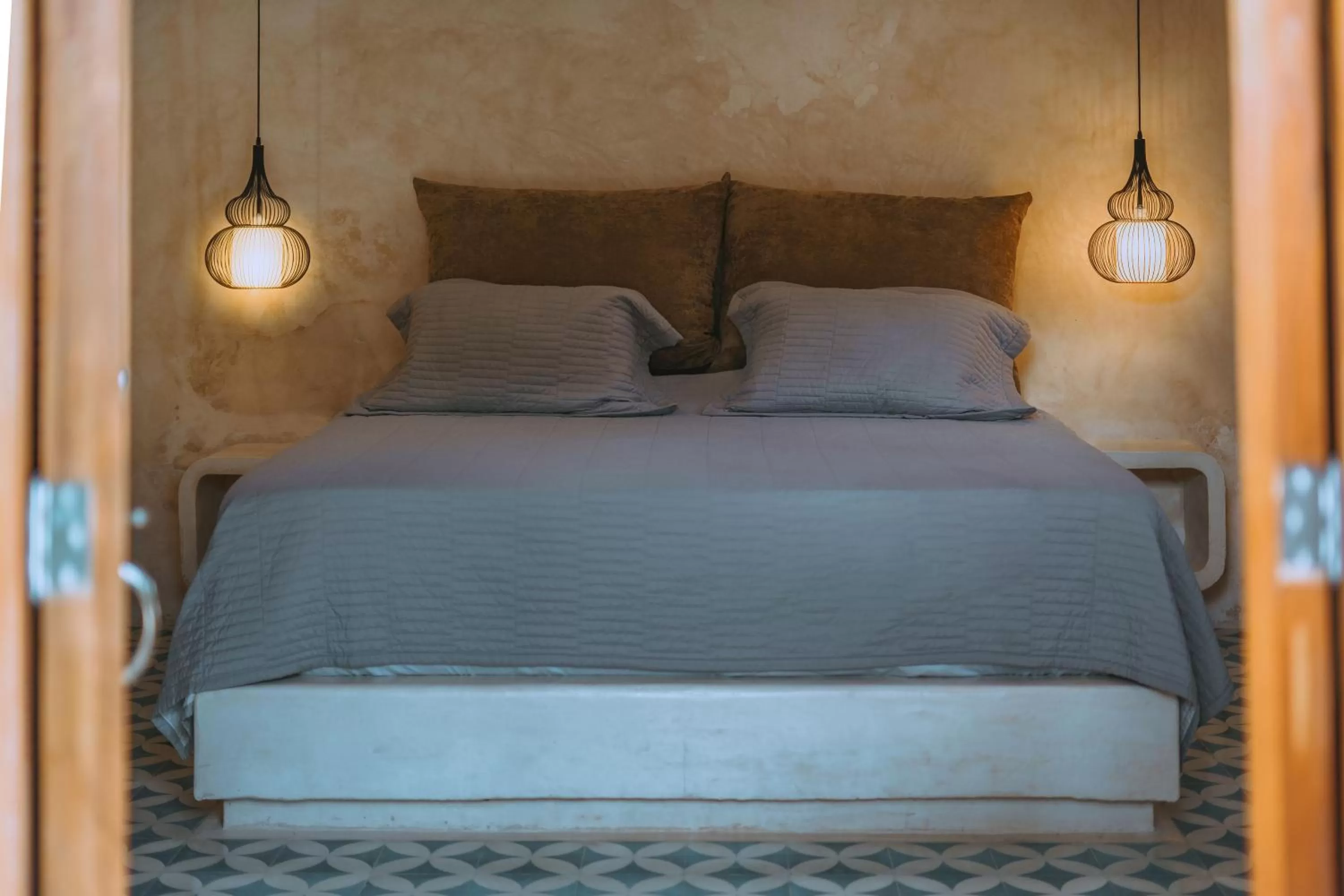 Bed in Destino Mío Mayan Jungle Retreat