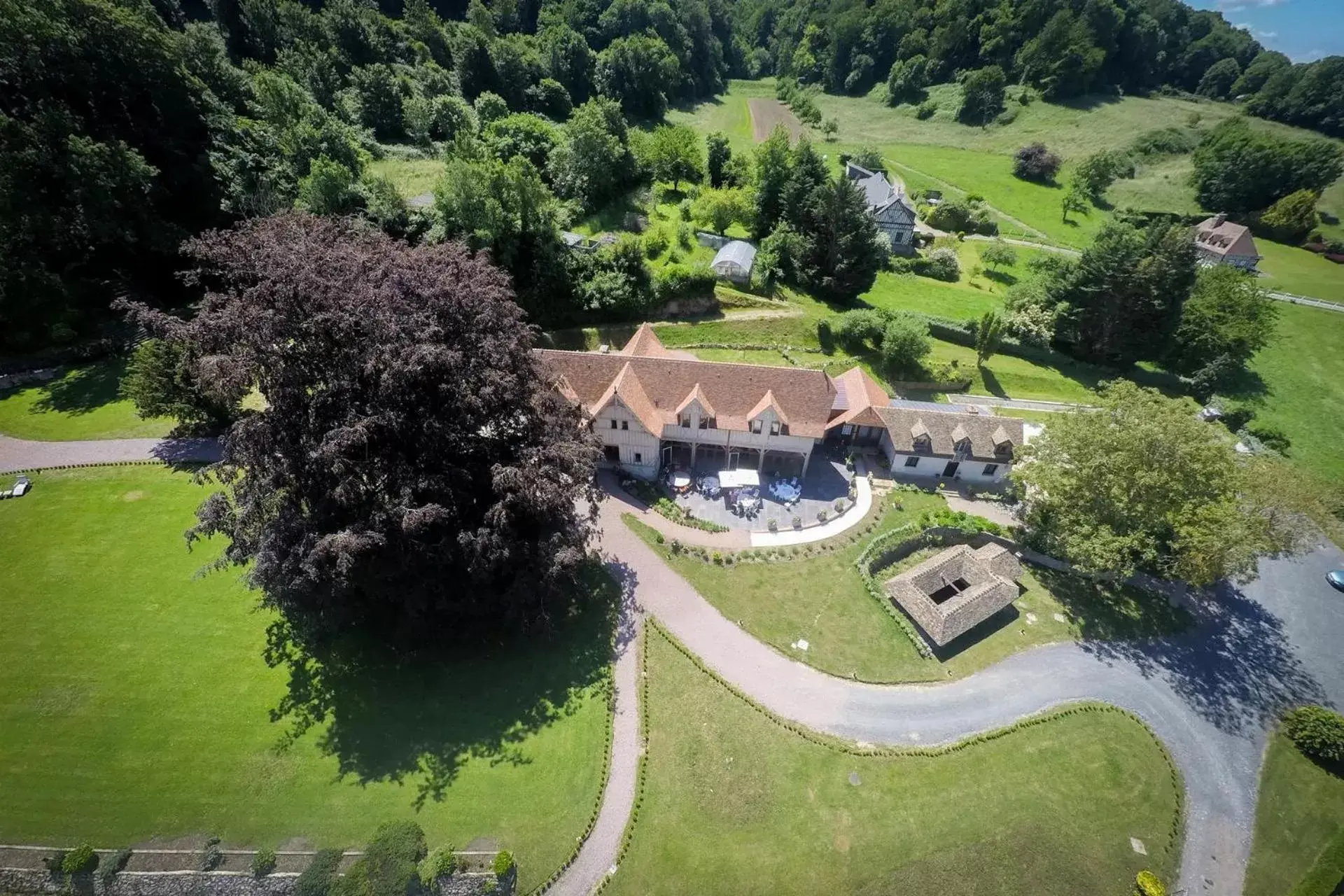 Property building, Bird's-eye View in Le Manoir des Impressionnistes - Bord de Mer