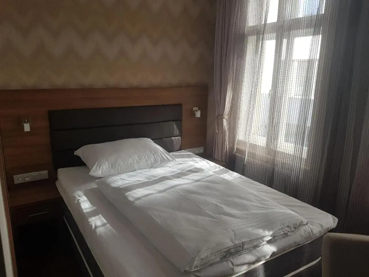 Bed in Hotel Prague Star