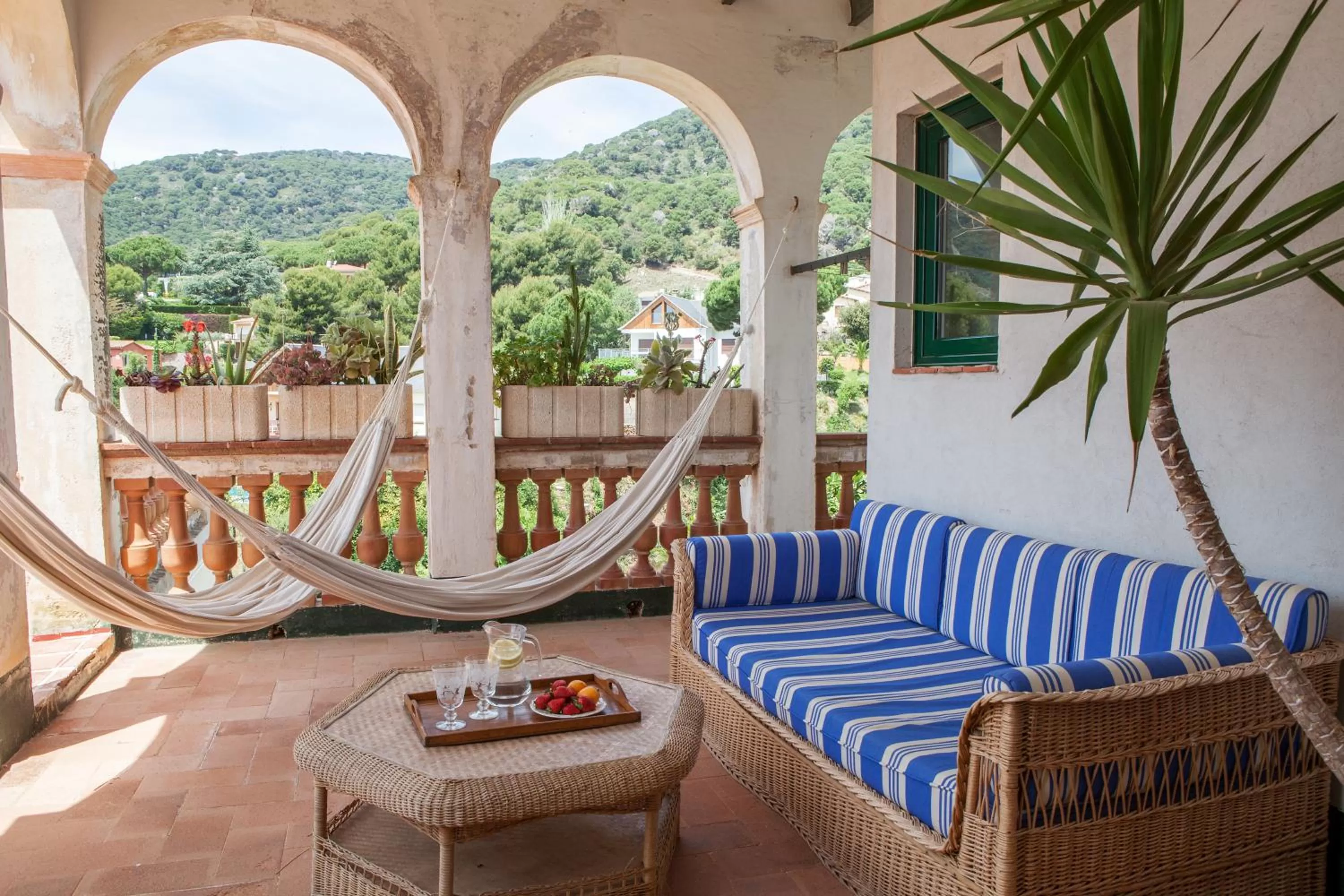 Balcony/Terrace, Seating Area in B&B Can Casadella