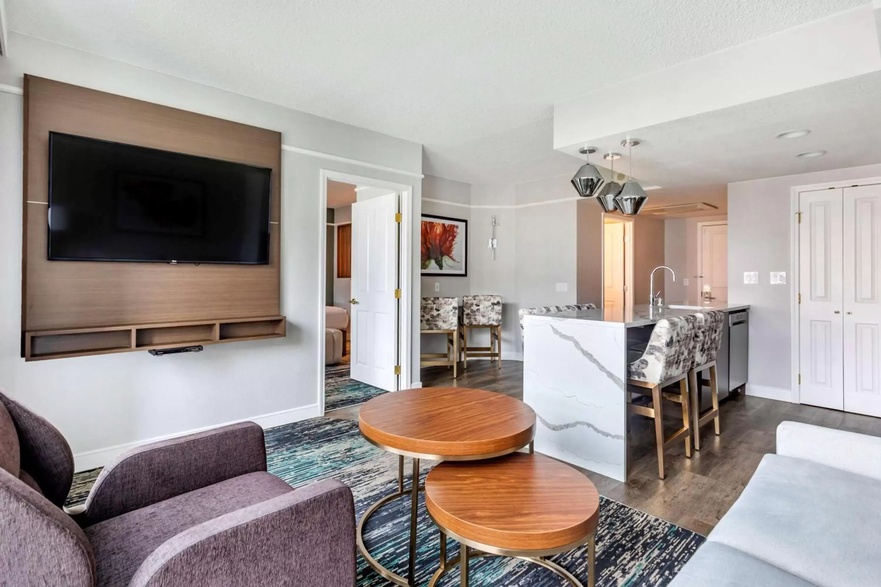 Living room, Seating Area in Hilton Grand Vacations Club Flamingo Las Vegas