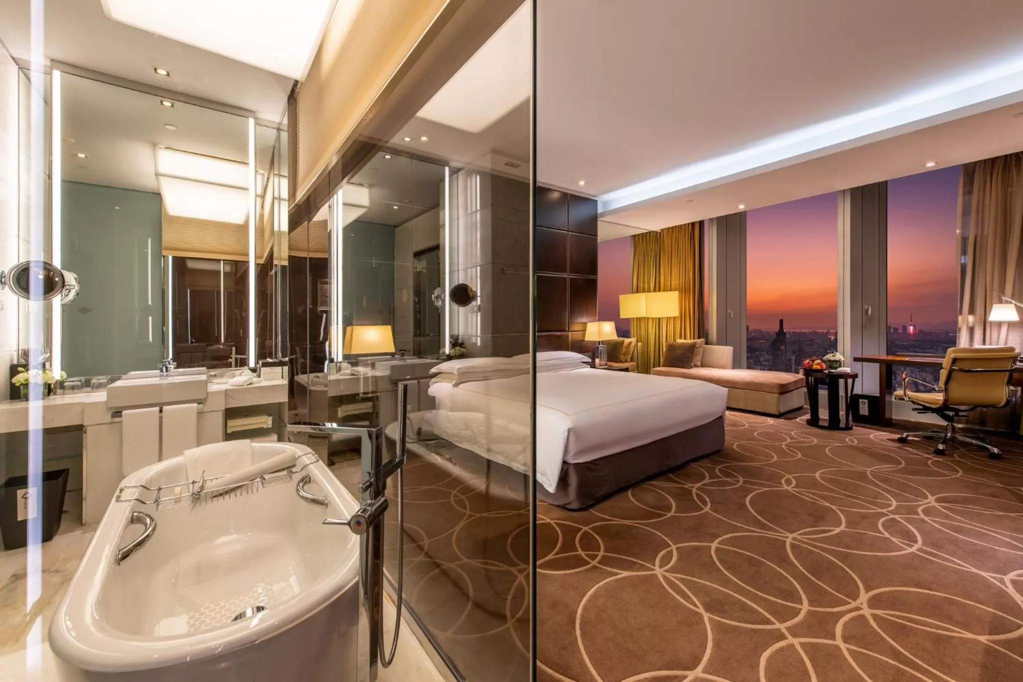 Photo of the whole room, Bed in InterContinental Nanjing by IHG