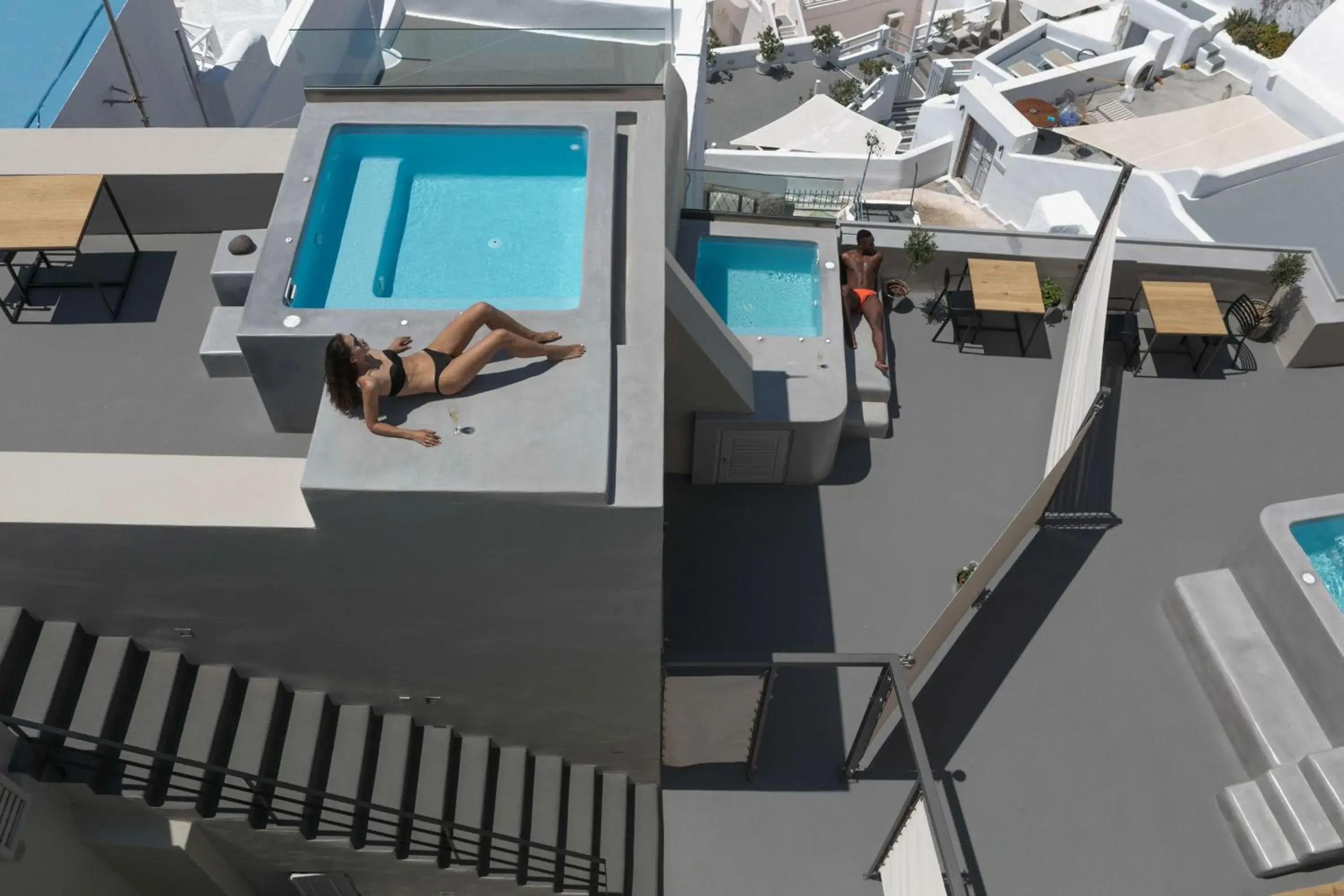 Patio, Pool View in Aria Suites & Villas