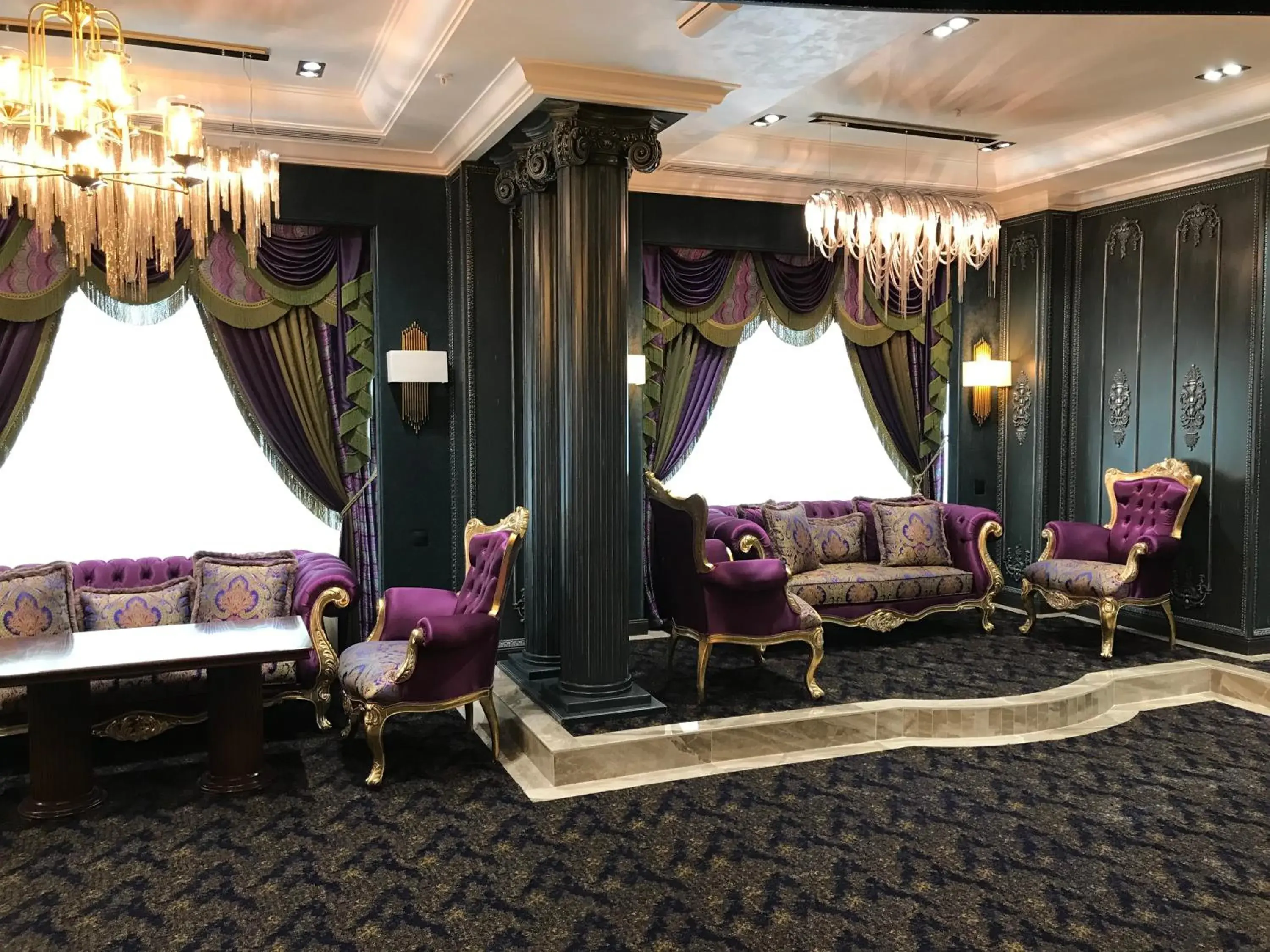 Seating area in City Palace Hotel