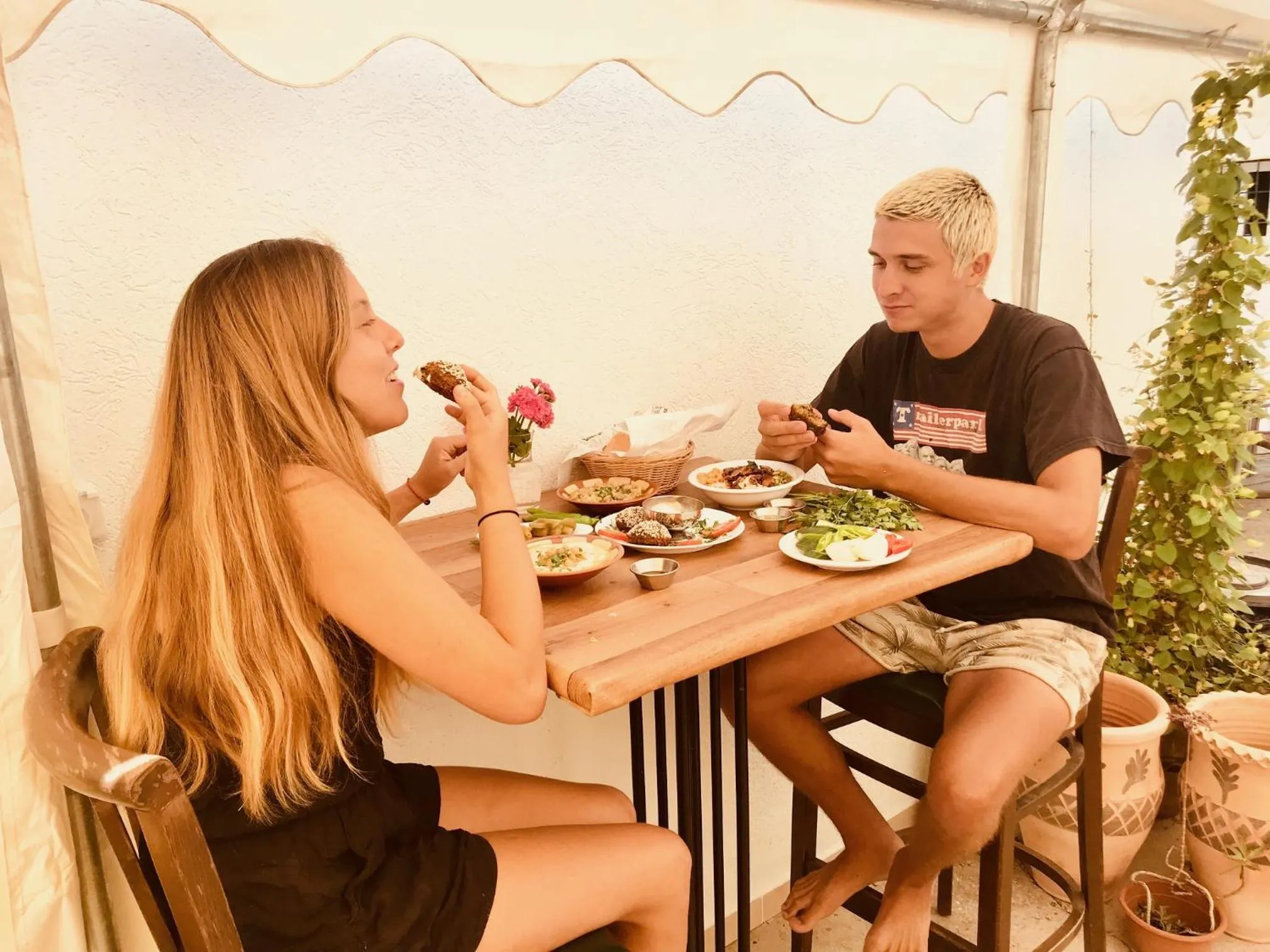 Breakfast in Al Yakhour Hostel