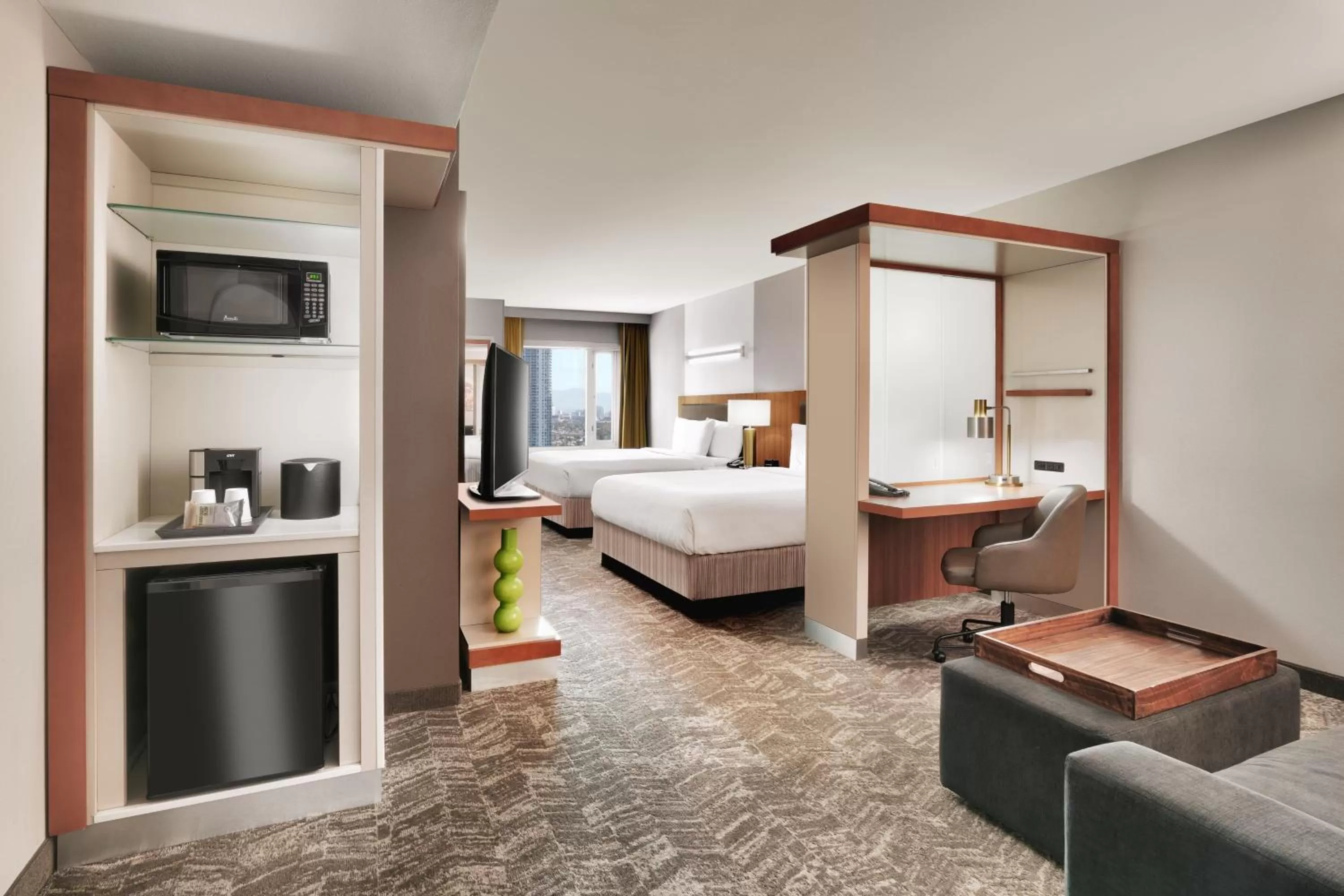 Bedroom, Bed in SpringHill Suites by Marriott Las Vegas Convention Center