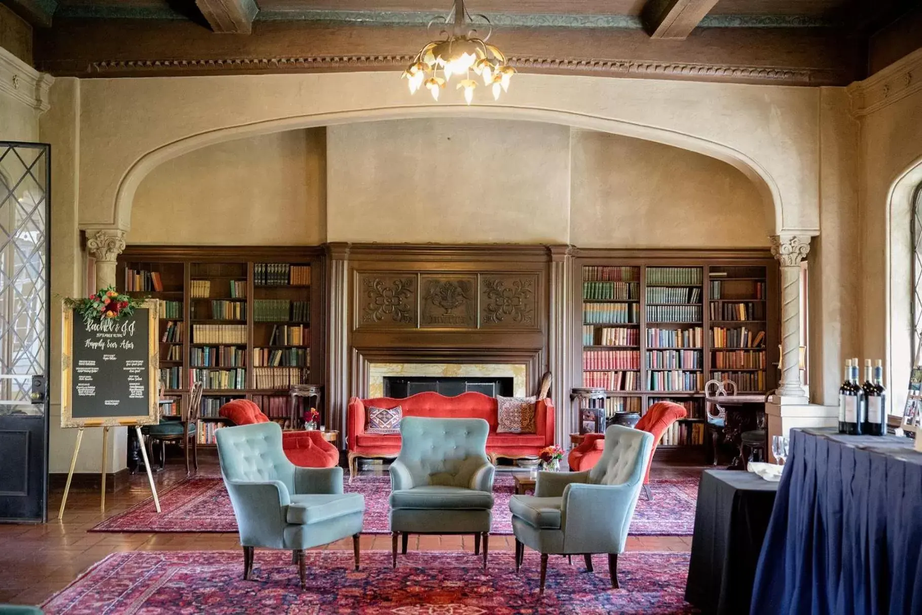 Library in Berkeley City Club Hotel