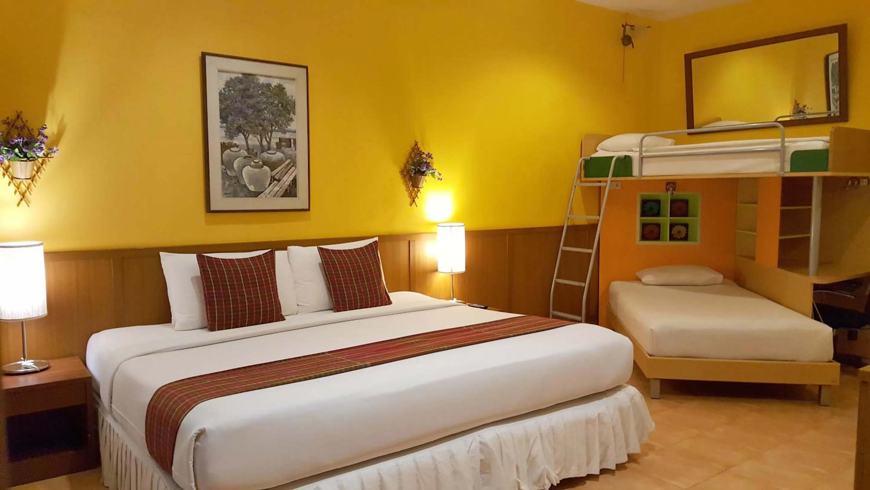 Bed in Birds and Bees Resort