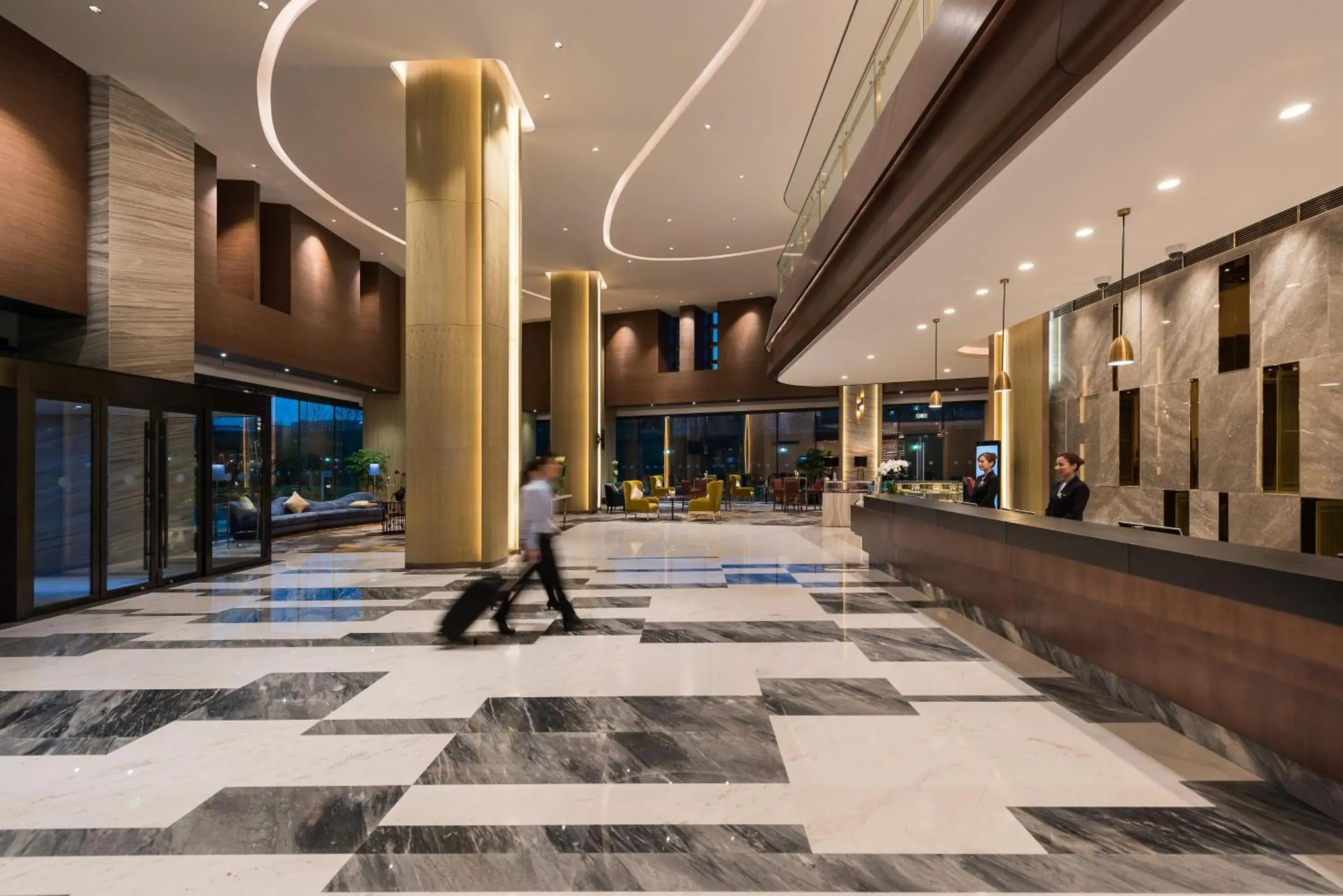 Lobby or reception in Novotel Shanghai Hongqiao