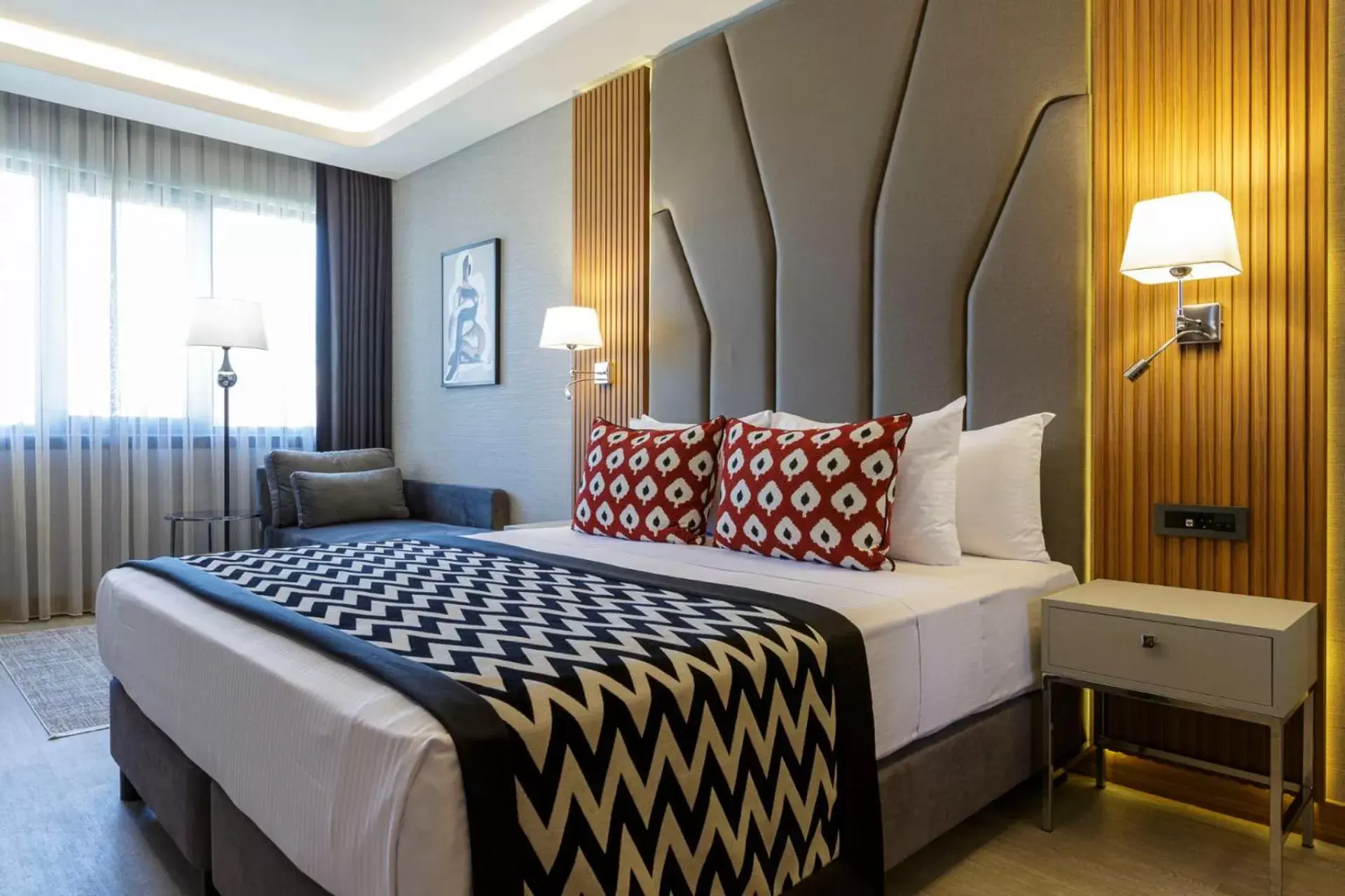 Photo of the whole room, Bed in Ramada Encore by Wyndham Istanbul Sisli
