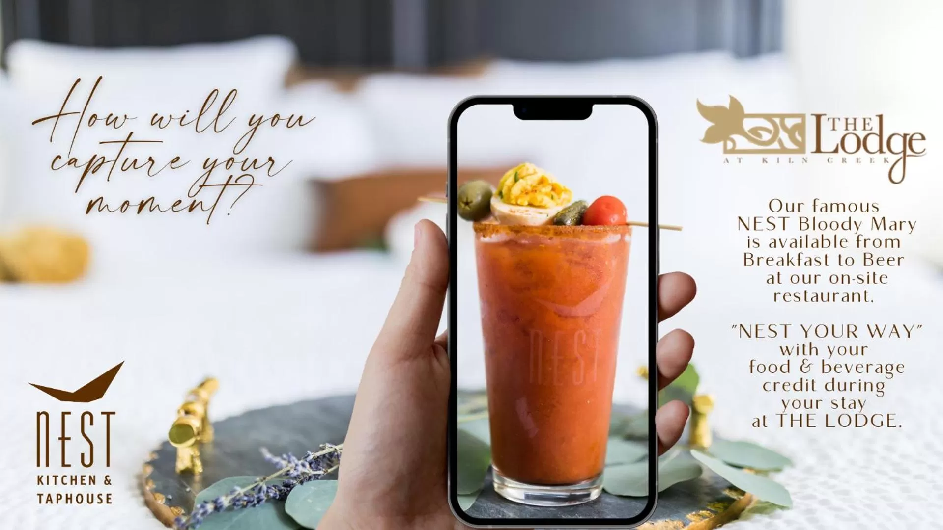 Drinks in The Lodge at Kiln Creek Resort