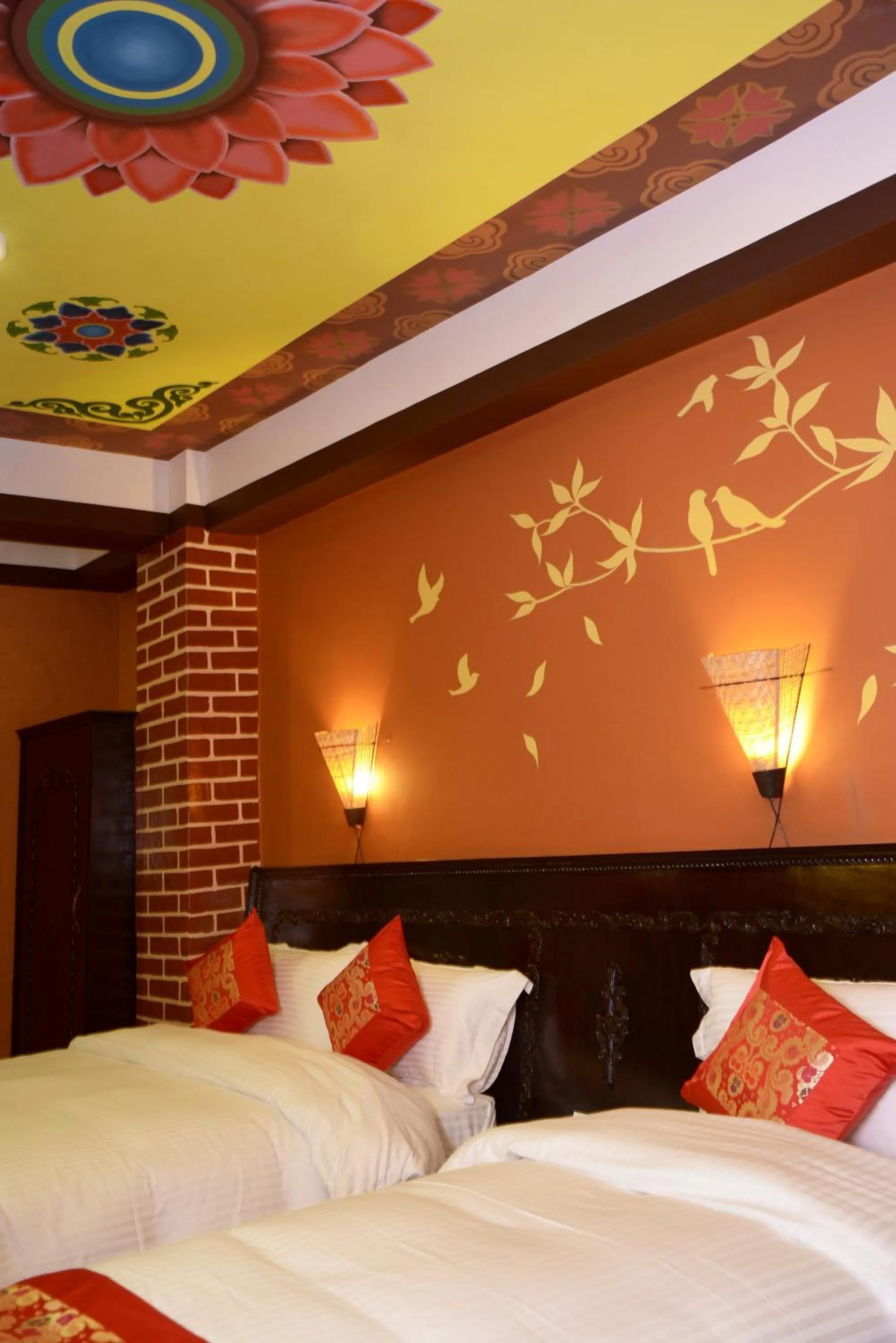 Bed in Kasthamandap Boutique Hotel