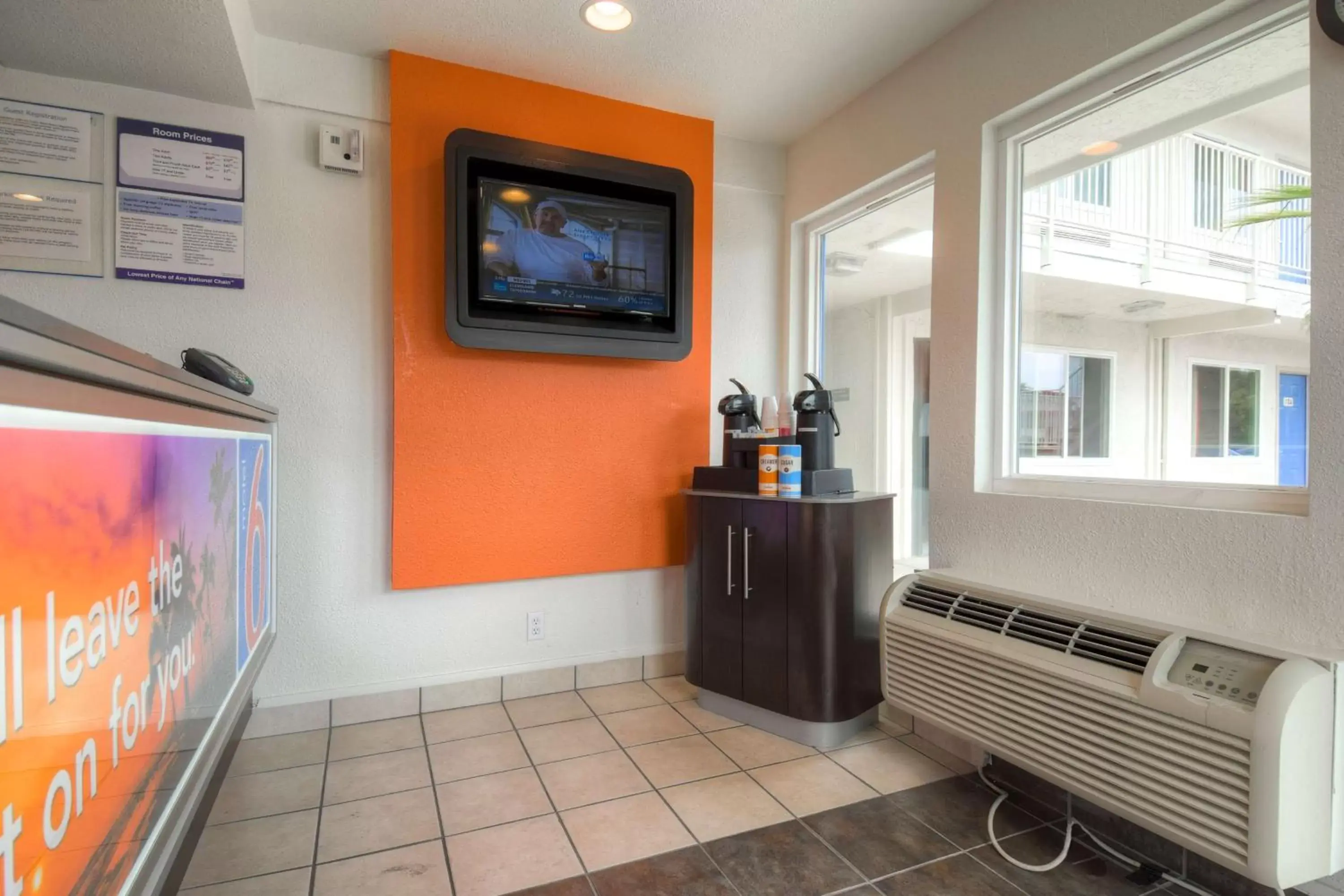 TV and multimedia, Coffee/Tea Facilities in Motel 6-Costa Mesa, CA