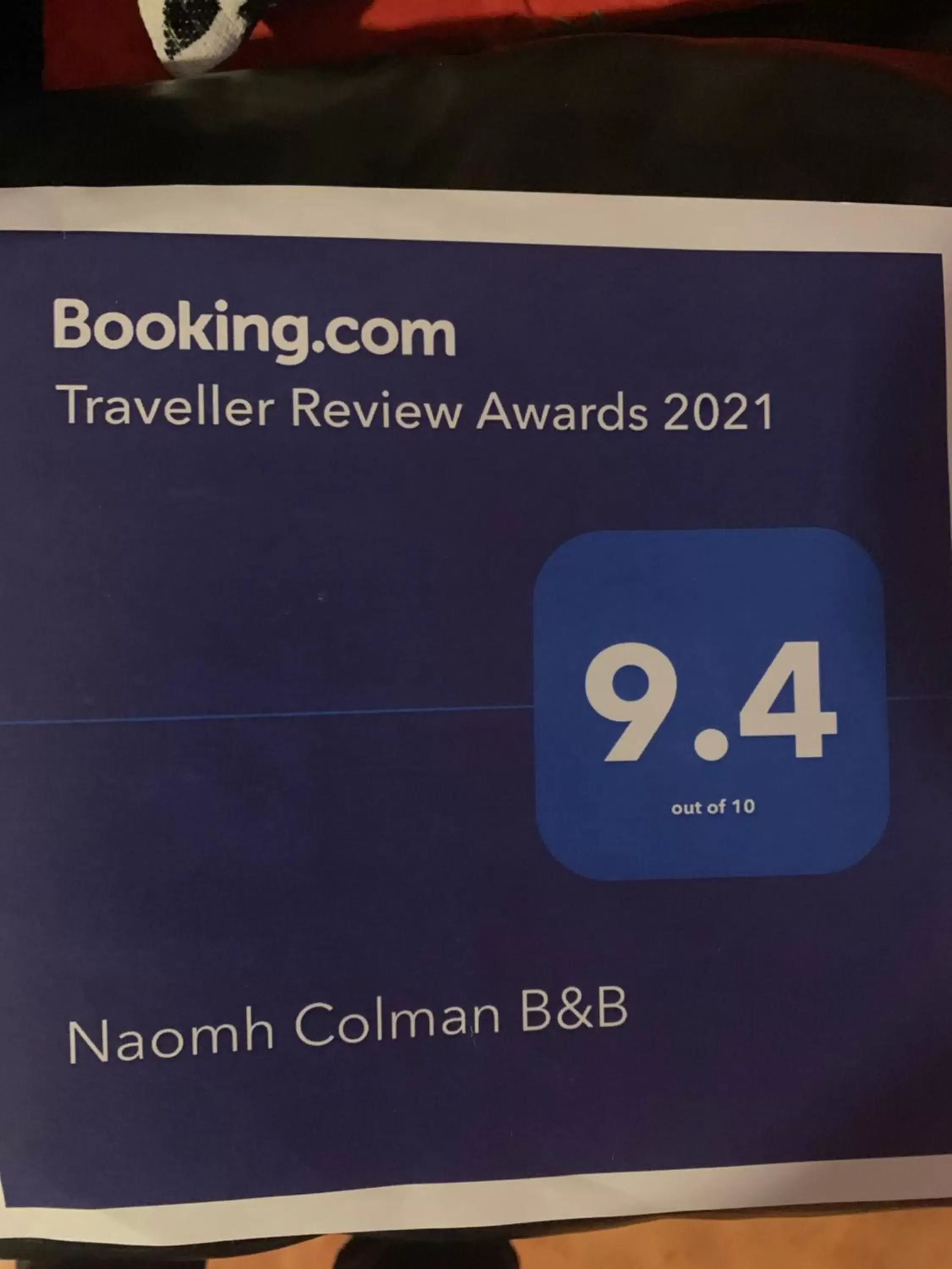 Logo/Certificate/Sign/Award in Naomh Colman B&B