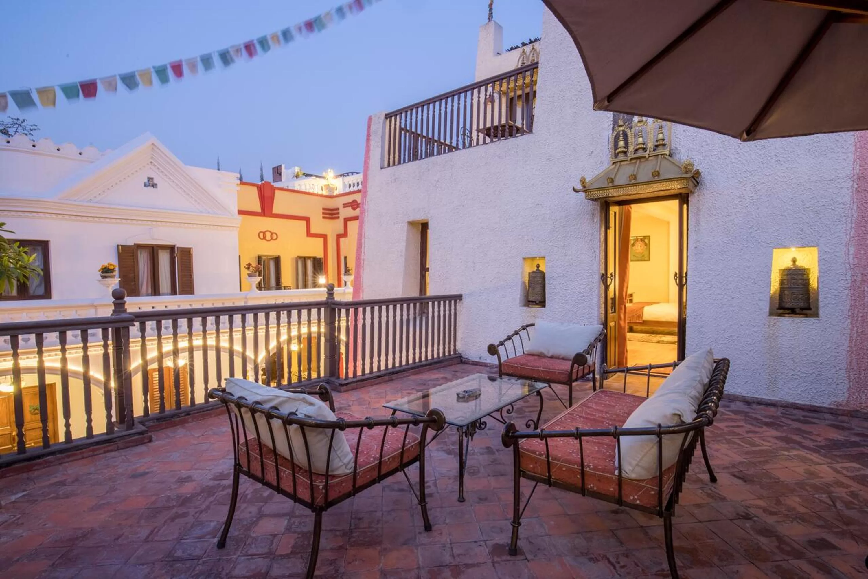 Balcony/Terrace in Baber Mahal Vilas - The Heritage Hotel
