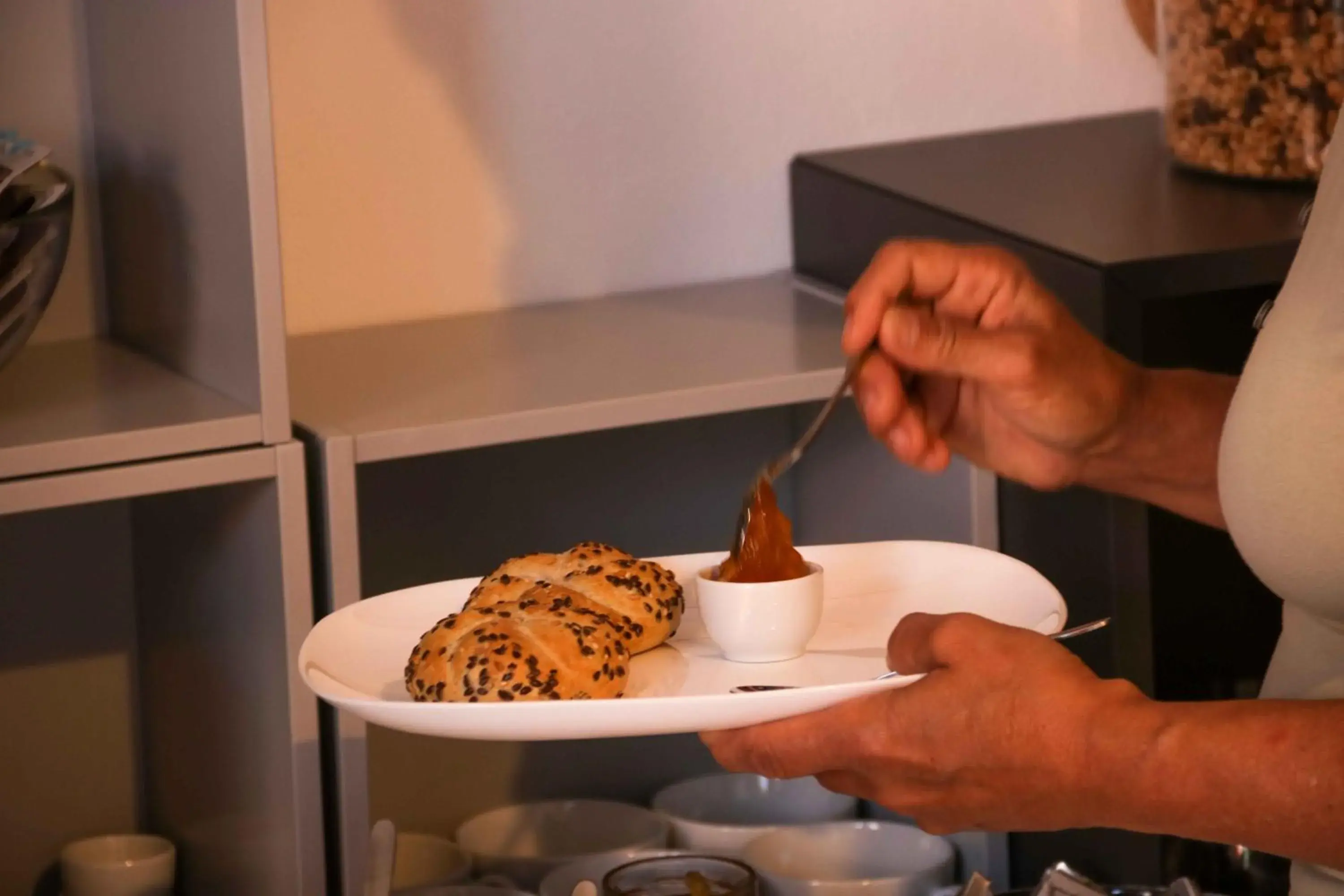 Continental breakfast in Hotel Rossovino Como