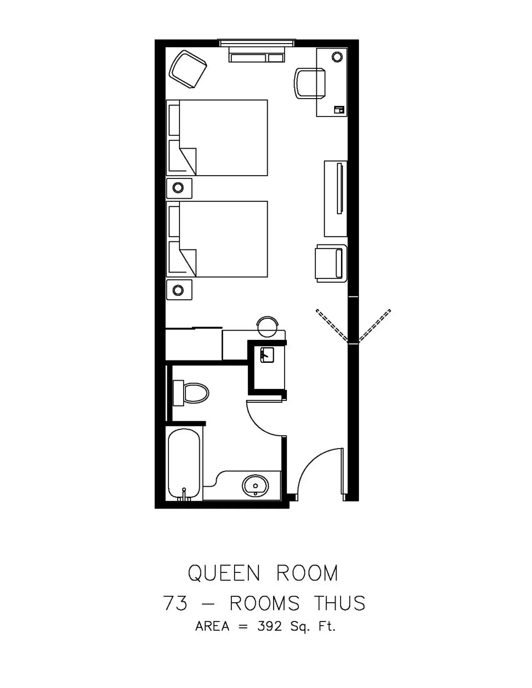 Bedroom, Floor Plan in Camrose Resort Casino