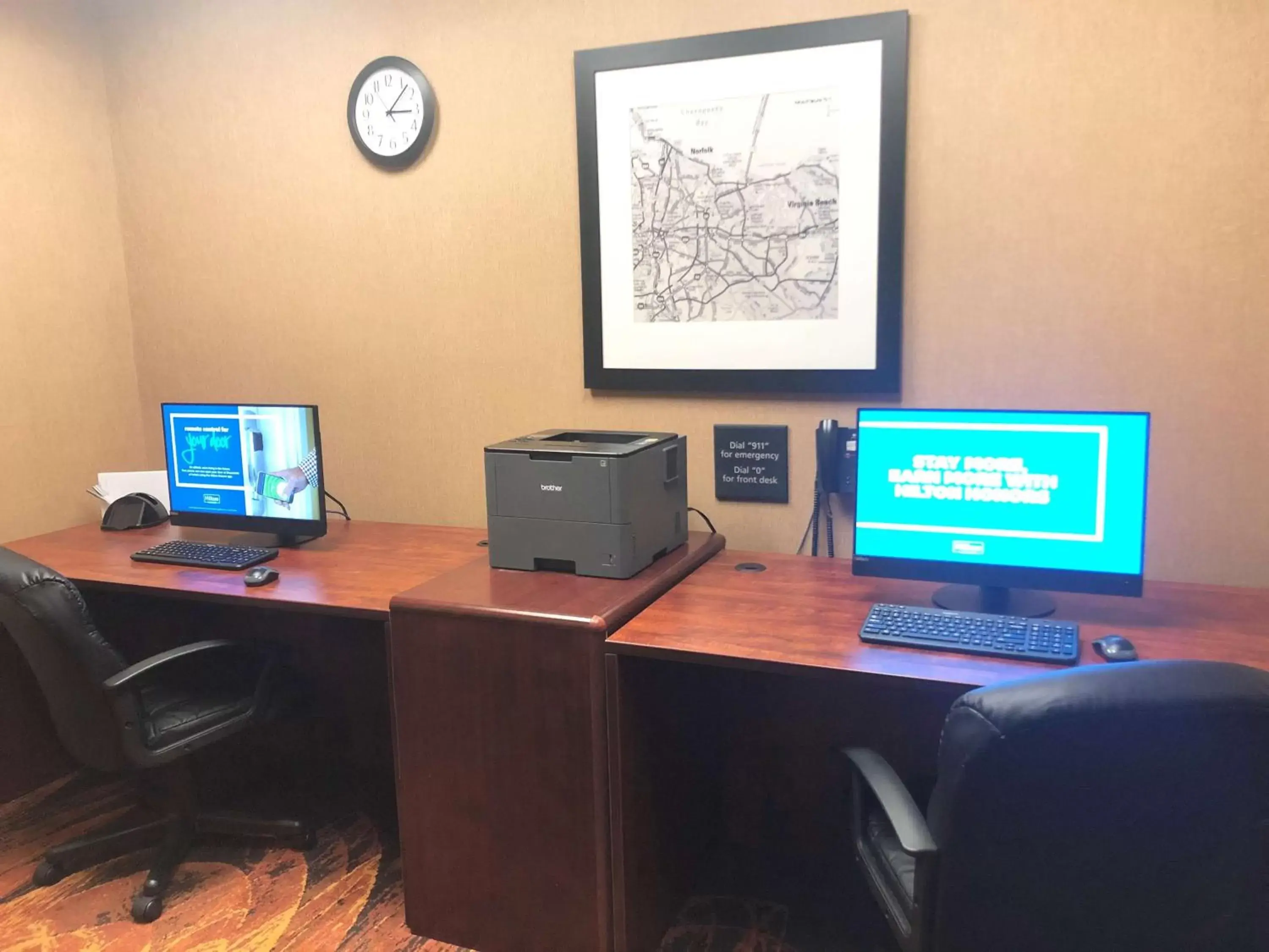 Photo of the whole room, Business Area/Conference Room in Hampton Inn & Suites Norfolk-Airport