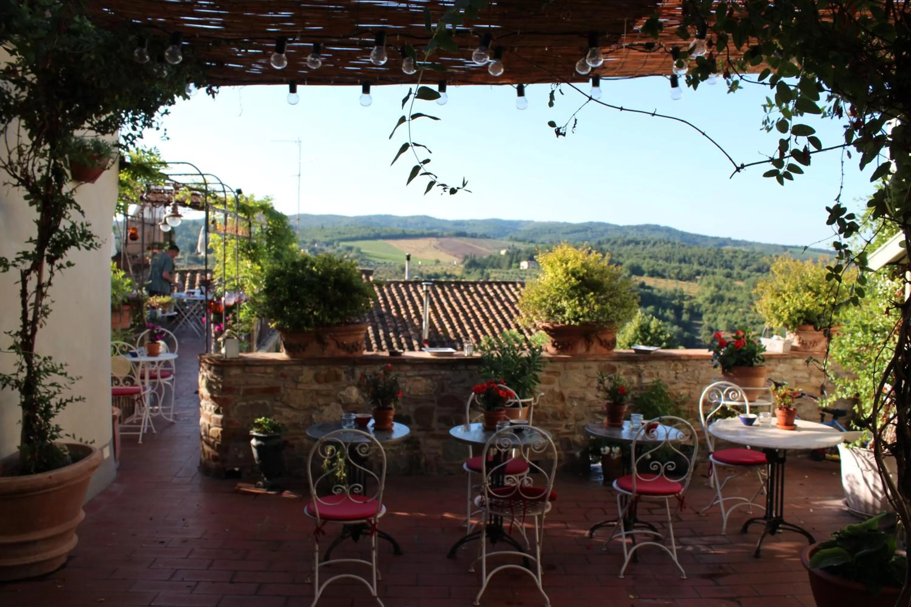 Balcony/Terrace in Le Terrazze Del Chianti b&b Residenza d'Epoca e di Charme