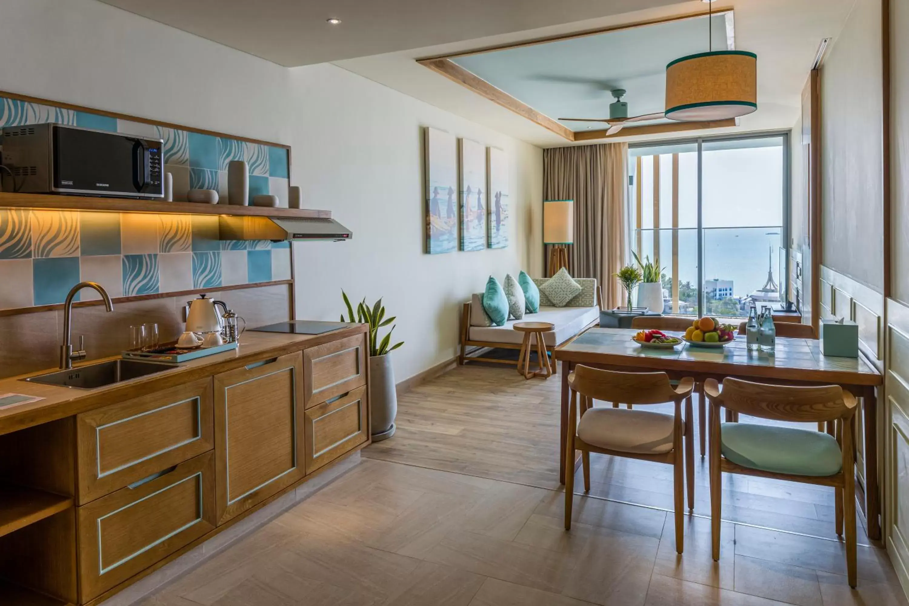 Kitchen or kitchenette, Kitchen/Kitchenette in Fusion Suites Vung Tau