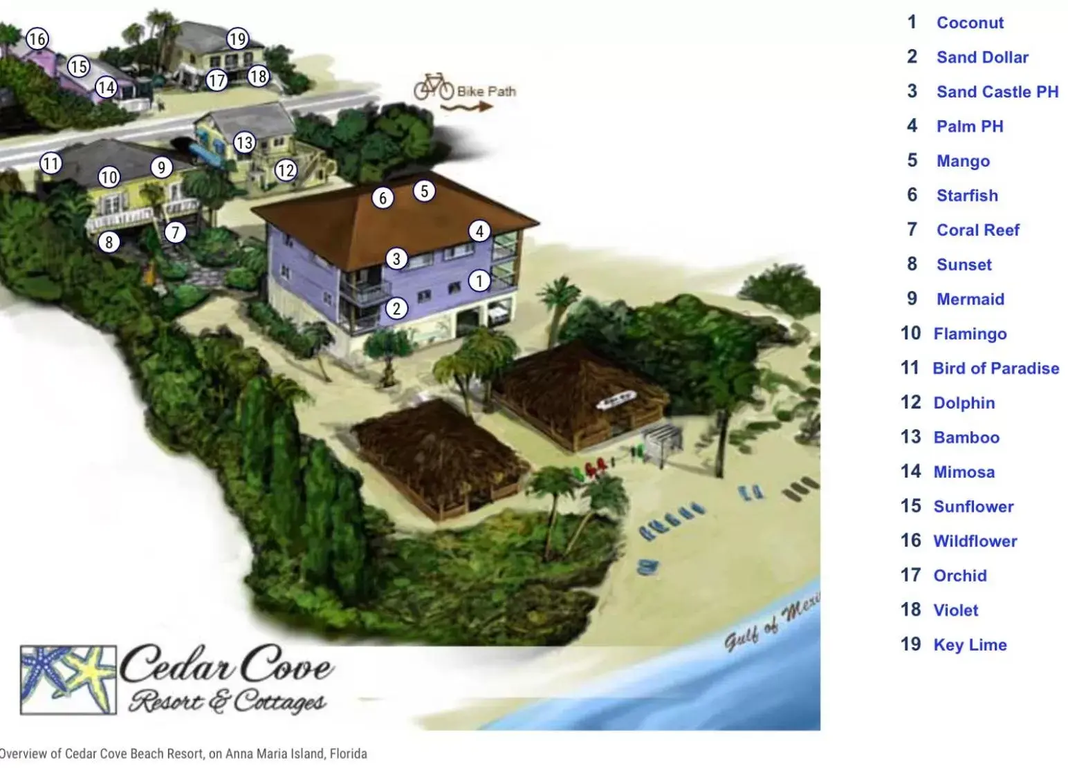 Location, Bird's-eye View in Cedar Cove Resort & Cottages