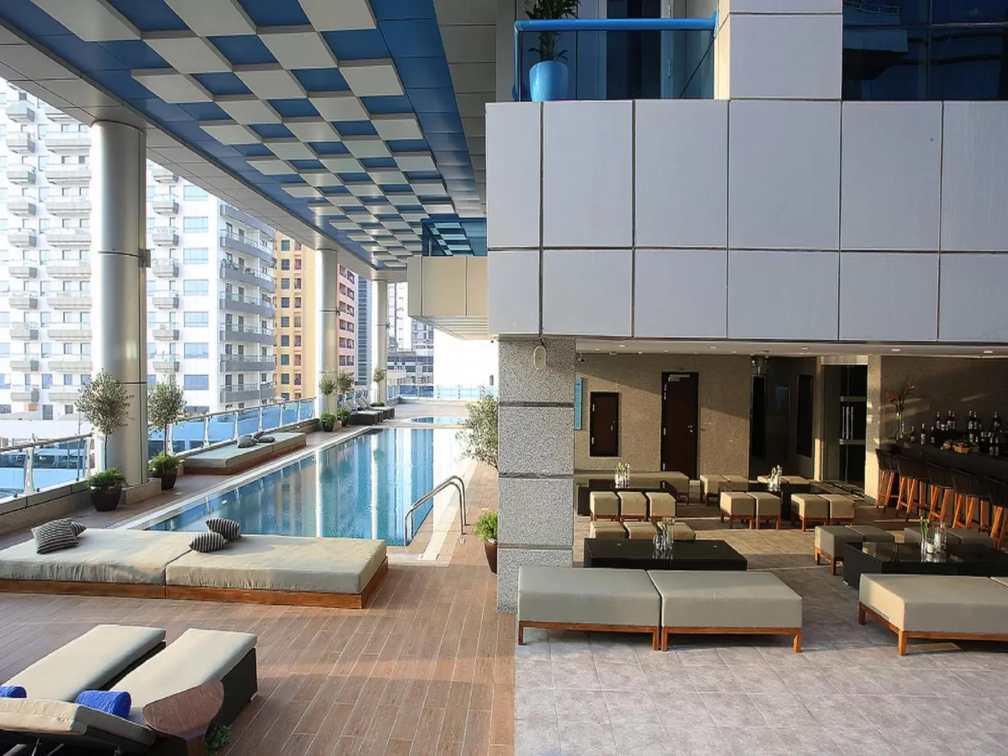 Swimming pool in Ramada by Wyndham Dubai Barsha Heights Swimming pool in Ramada by Wyndham Dubai Barsha Heights