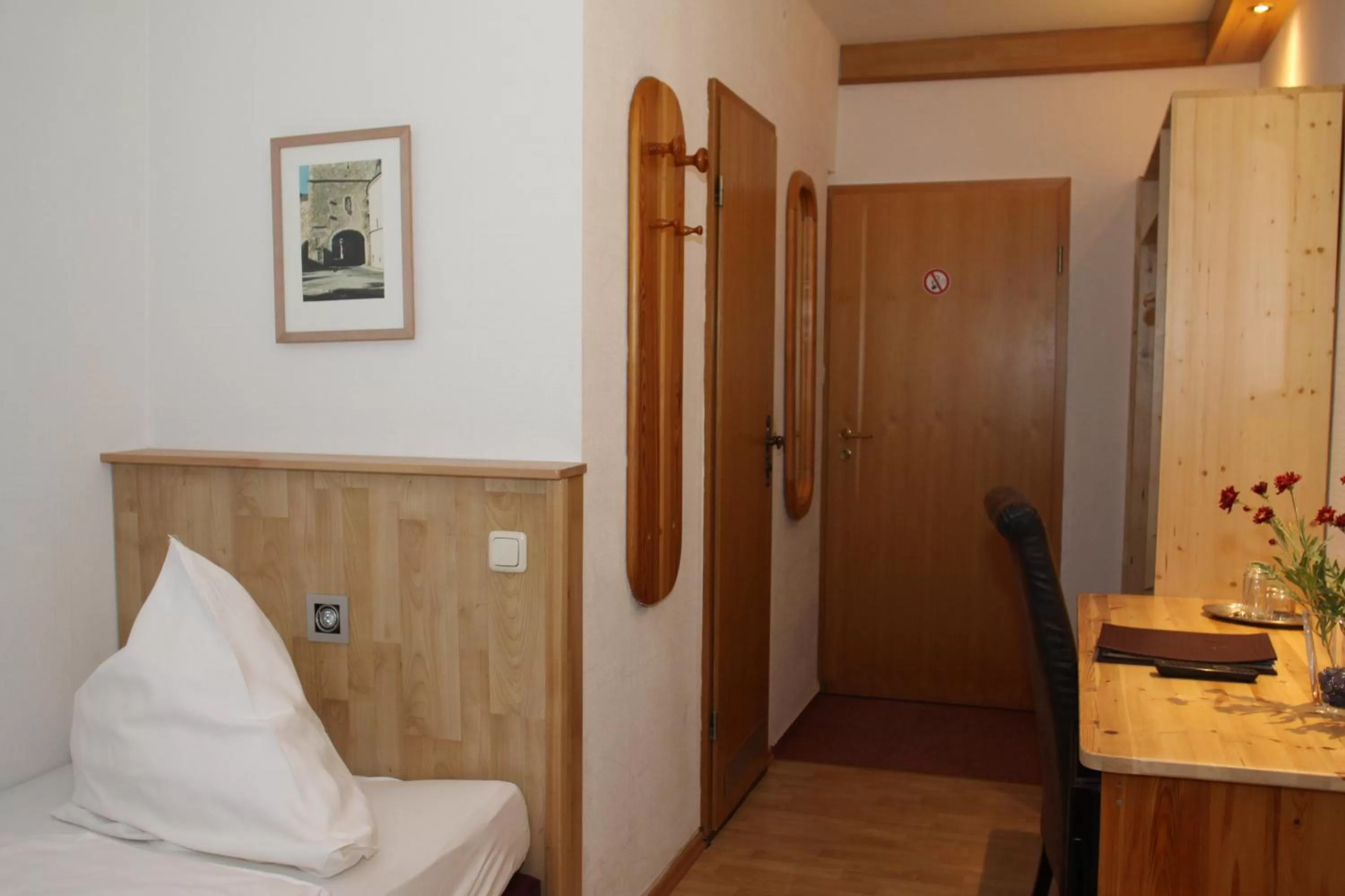 Decorative detail, Bed in Hotel Die Tanne