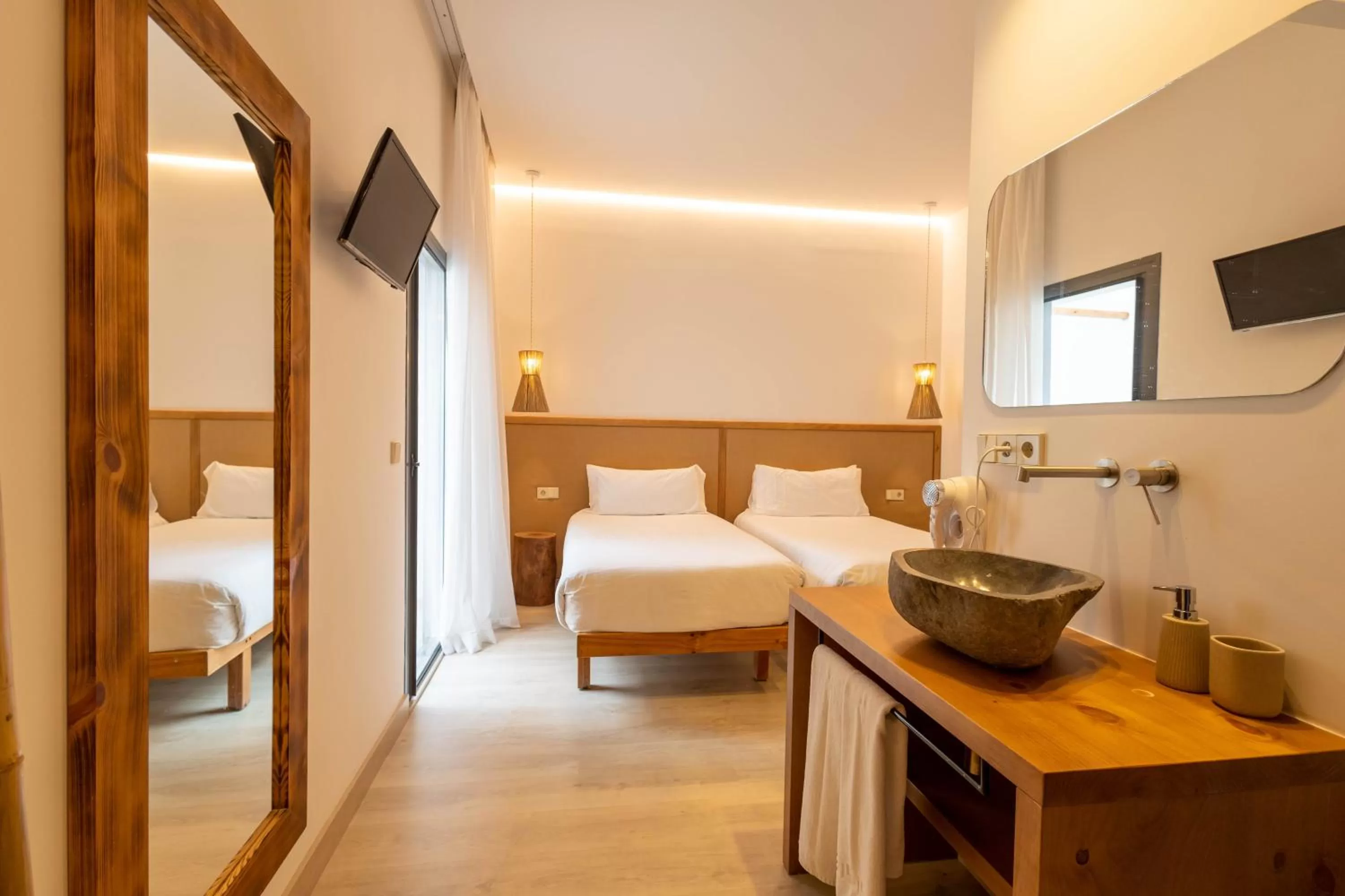 Bedroom, Bathroom in Play Hotel Ibiza - Adults Only