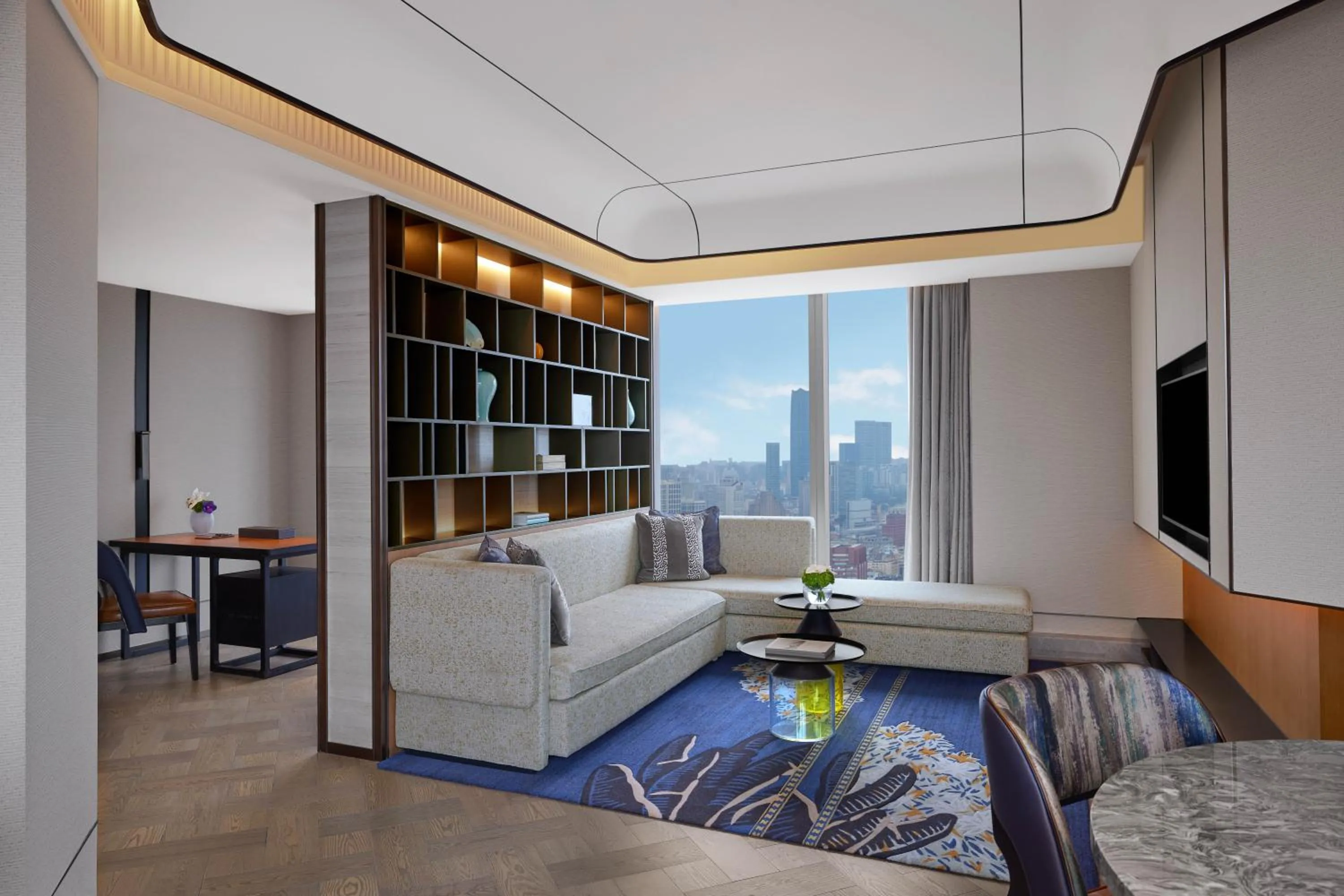 Seating area in Conrad Shanghai