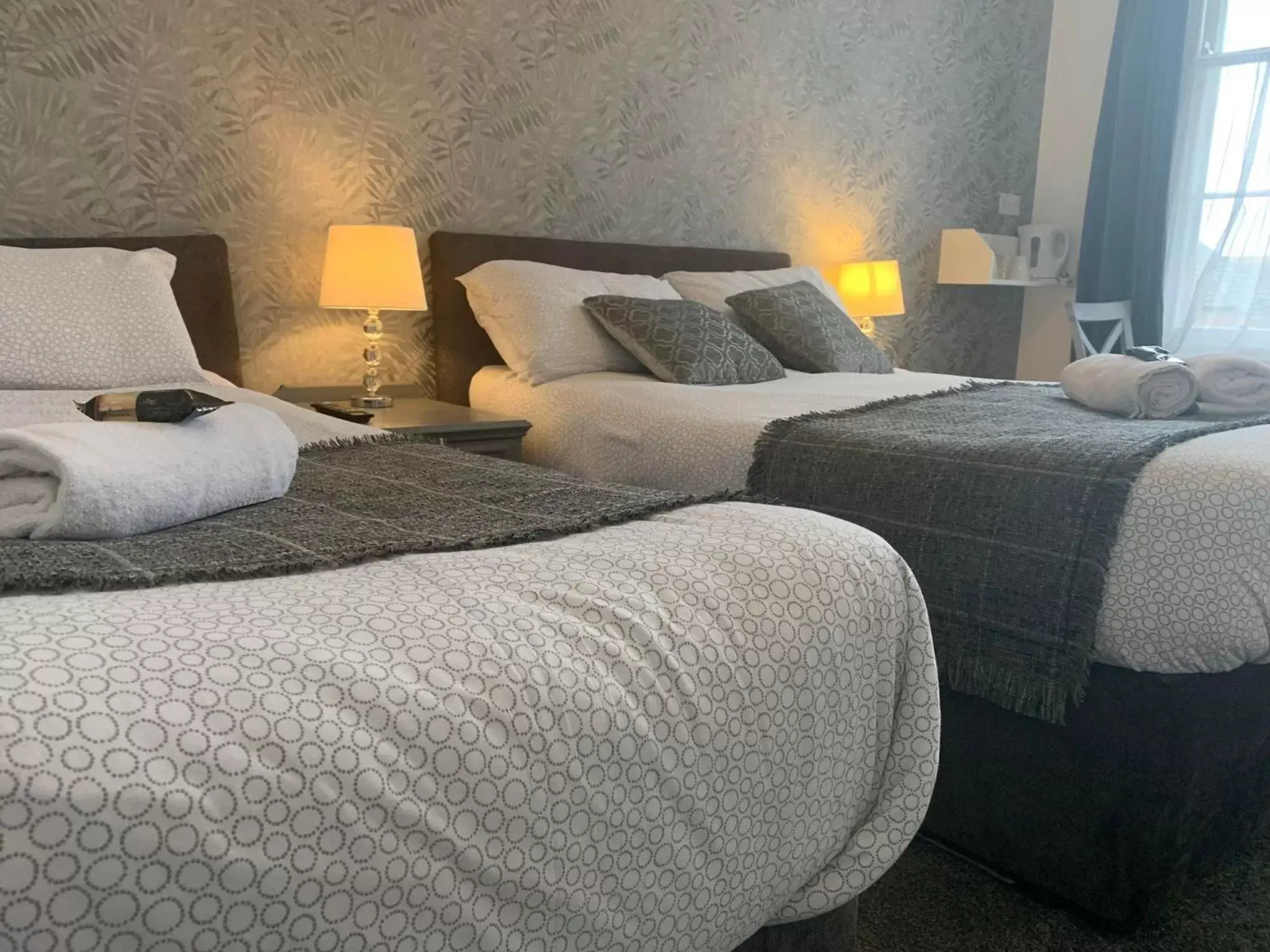 Bed in The Jubilee Hotel - with Spa and Restaurant and Entertainment