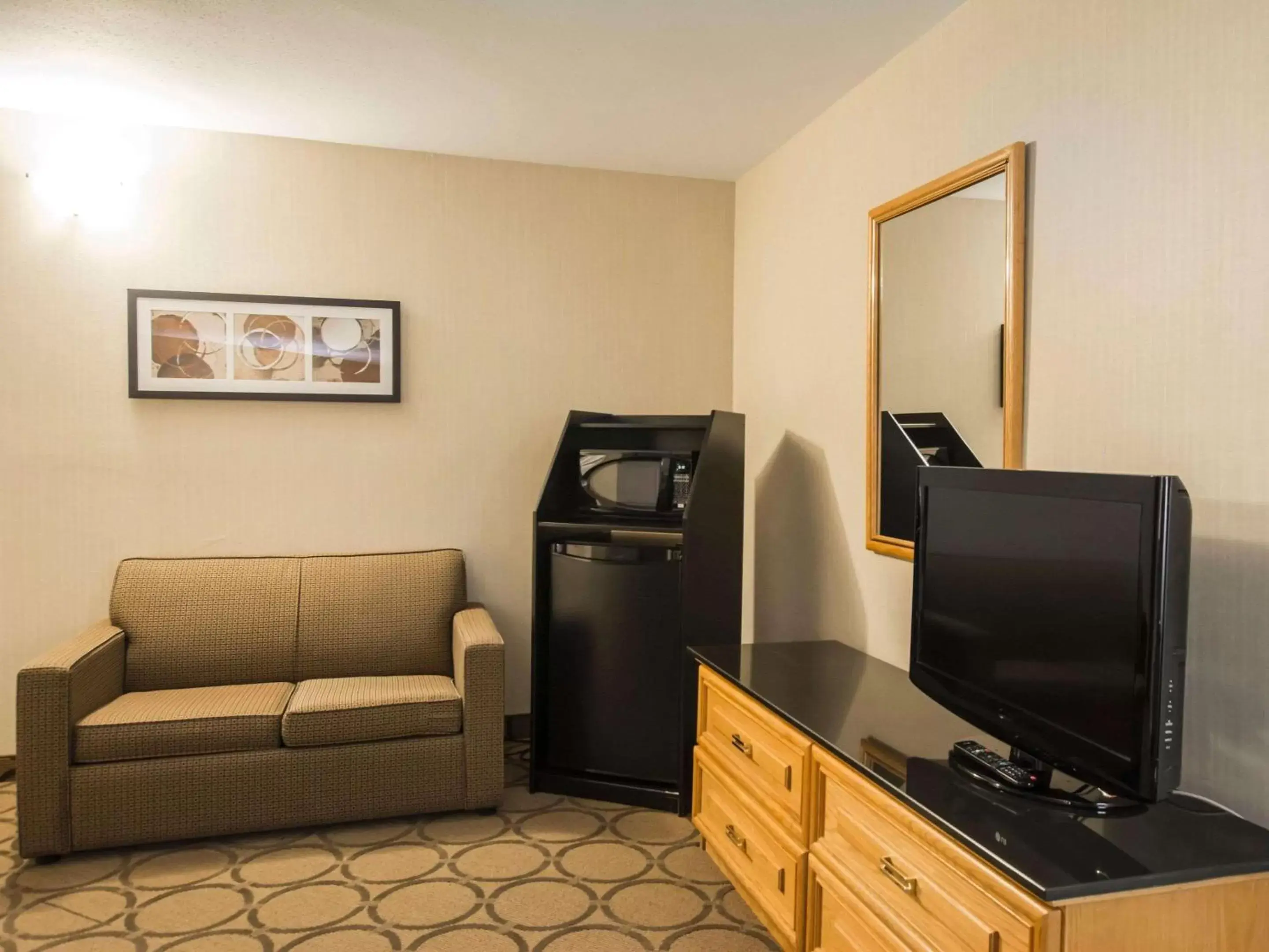 Photo of the whole room, TV/Entertainment Center in Comfort Inn Airport East