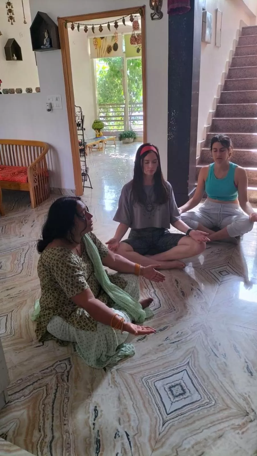 Seating area in Rudram Hotel Yoga & Ayurveda Retreat