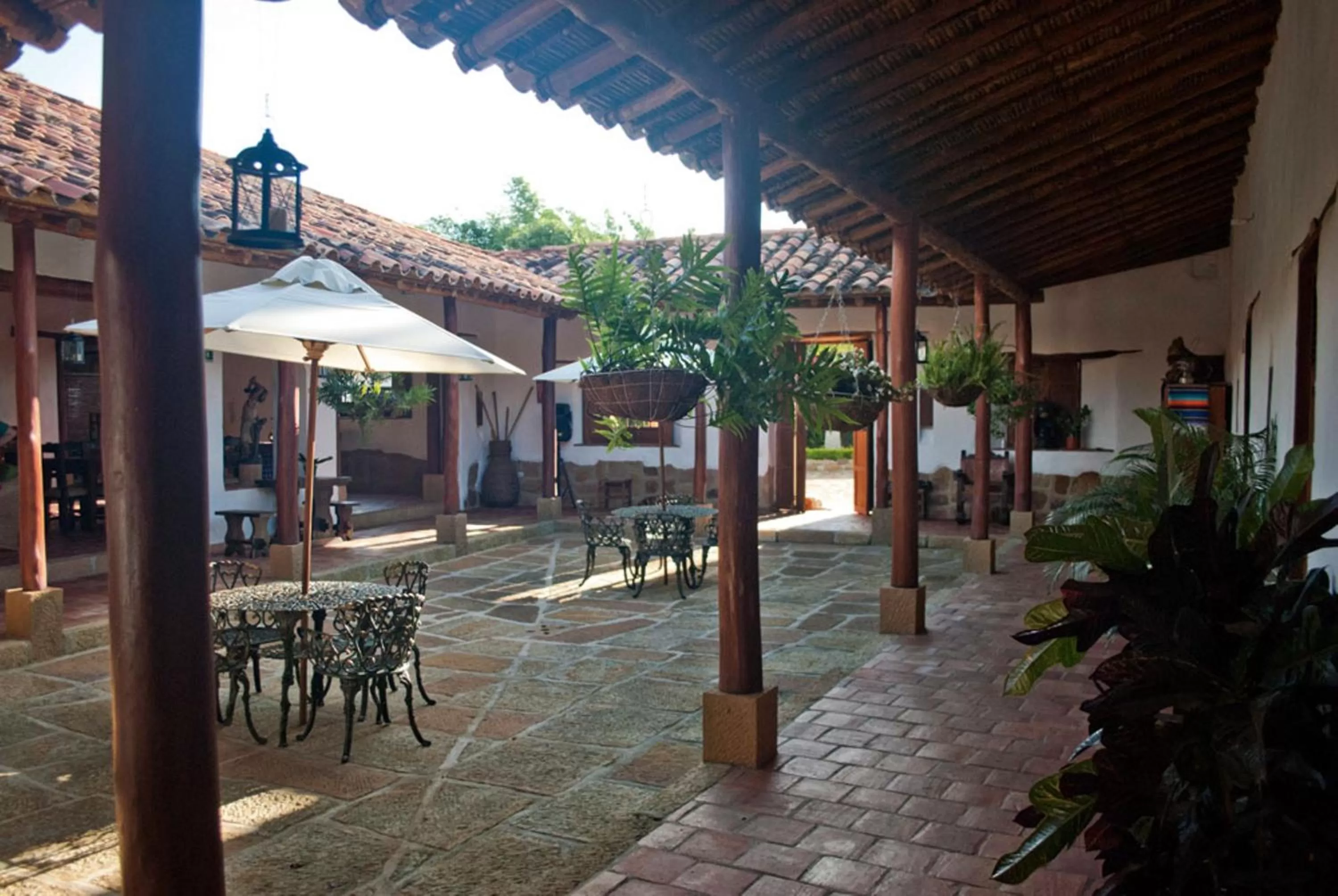 Patio in Hotel Finca Buenos Aires Barichara