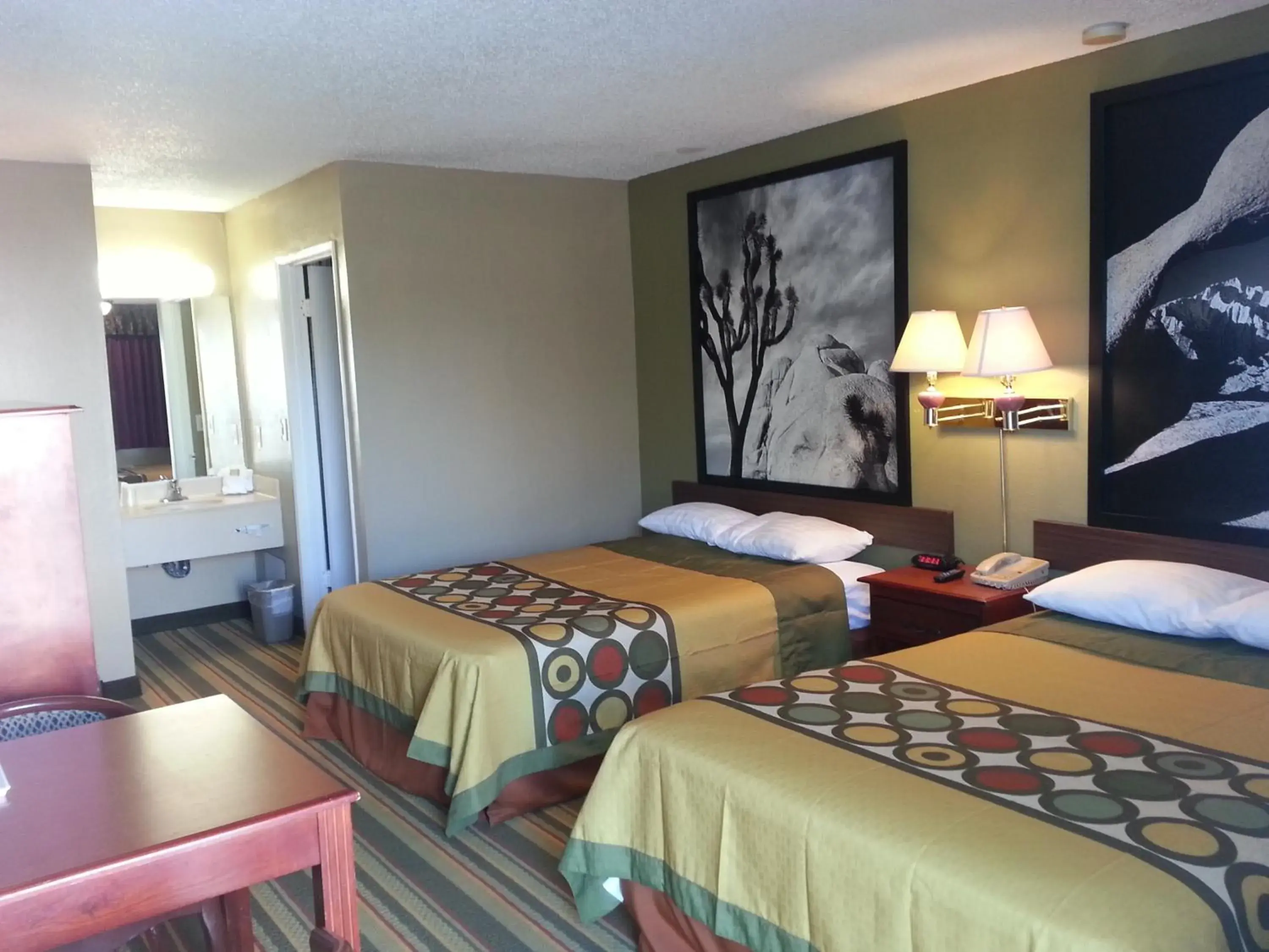 Double Room with Two Double Beds - Non-Smoking in Super 8 by Wyndham Ridgecrest