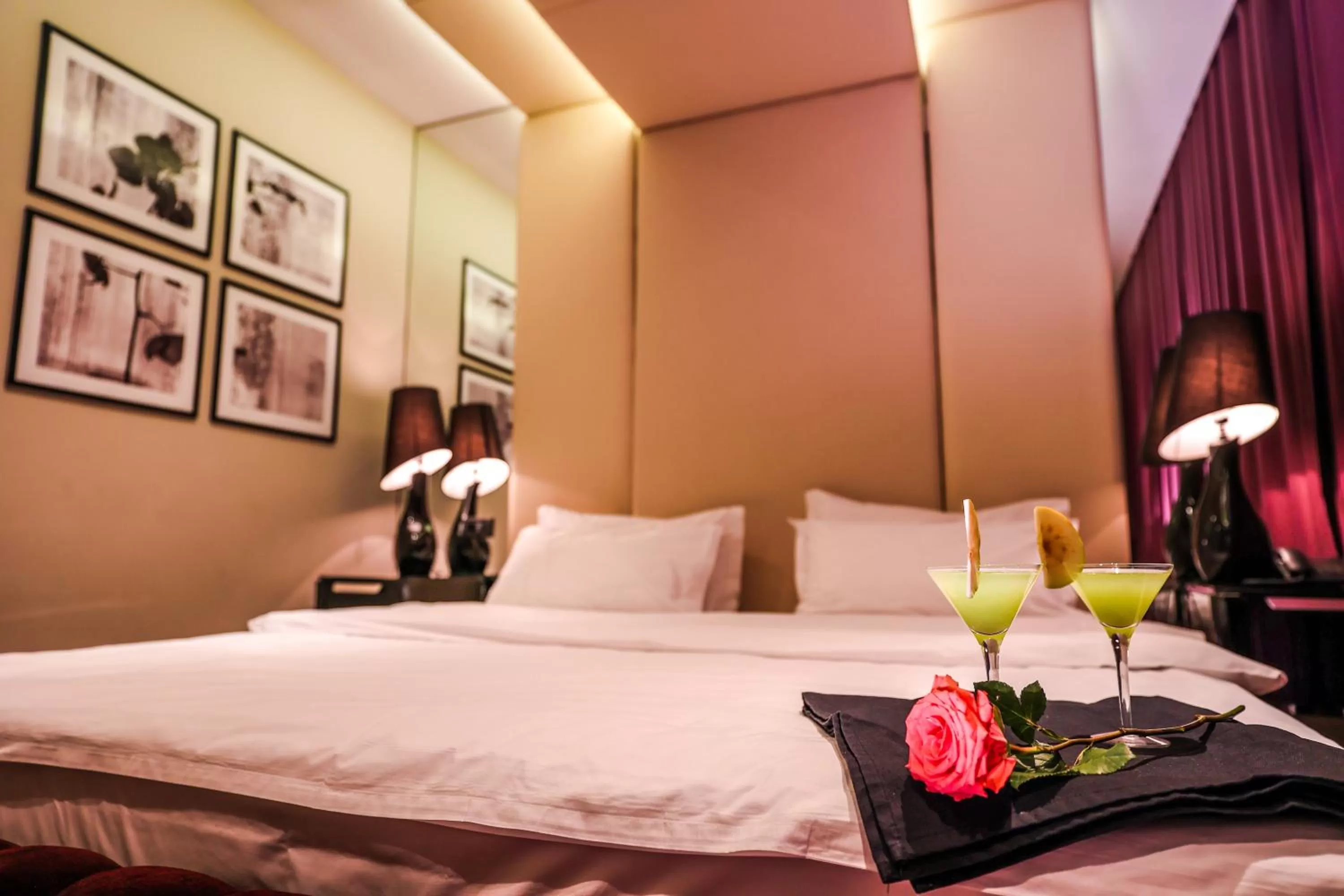 Bed in Senator Hotel