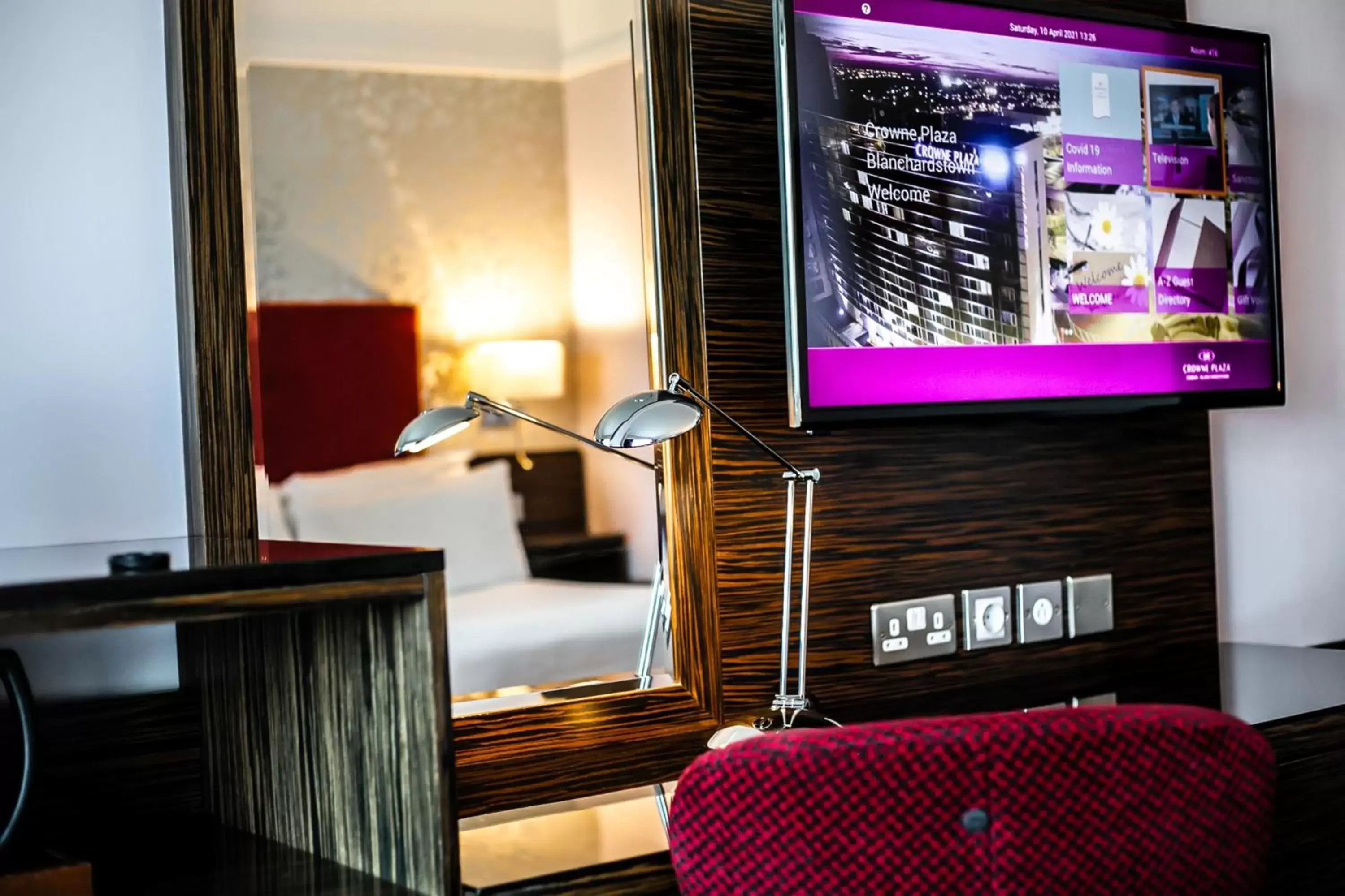 Photo of the whole room, TV/Entertainment Center in Crowne Plaza Dublin Blanchardstown, an IHG Hotel