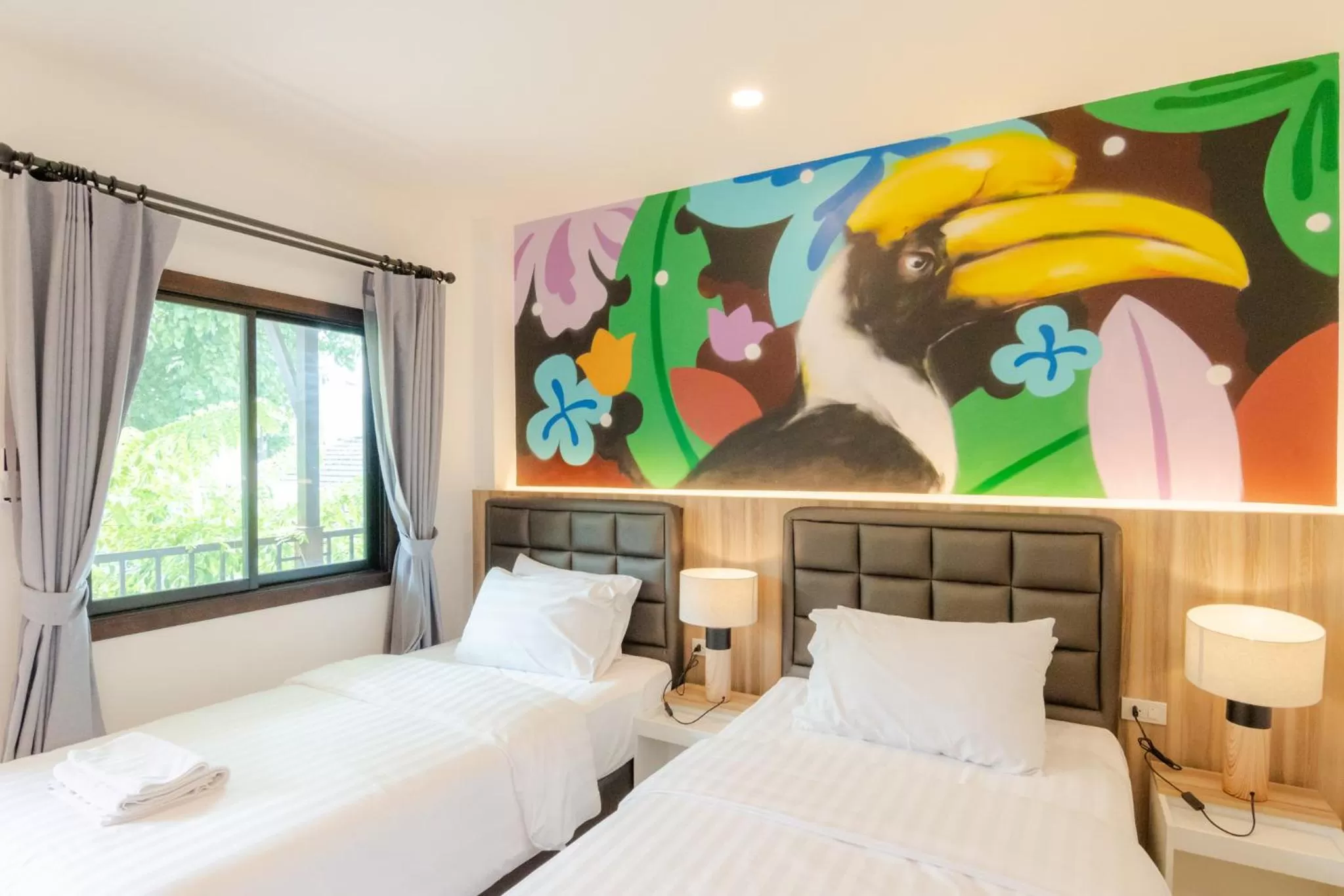 Bedroom, Bed in นายก่ายหมอน Nine-Kai-Mon