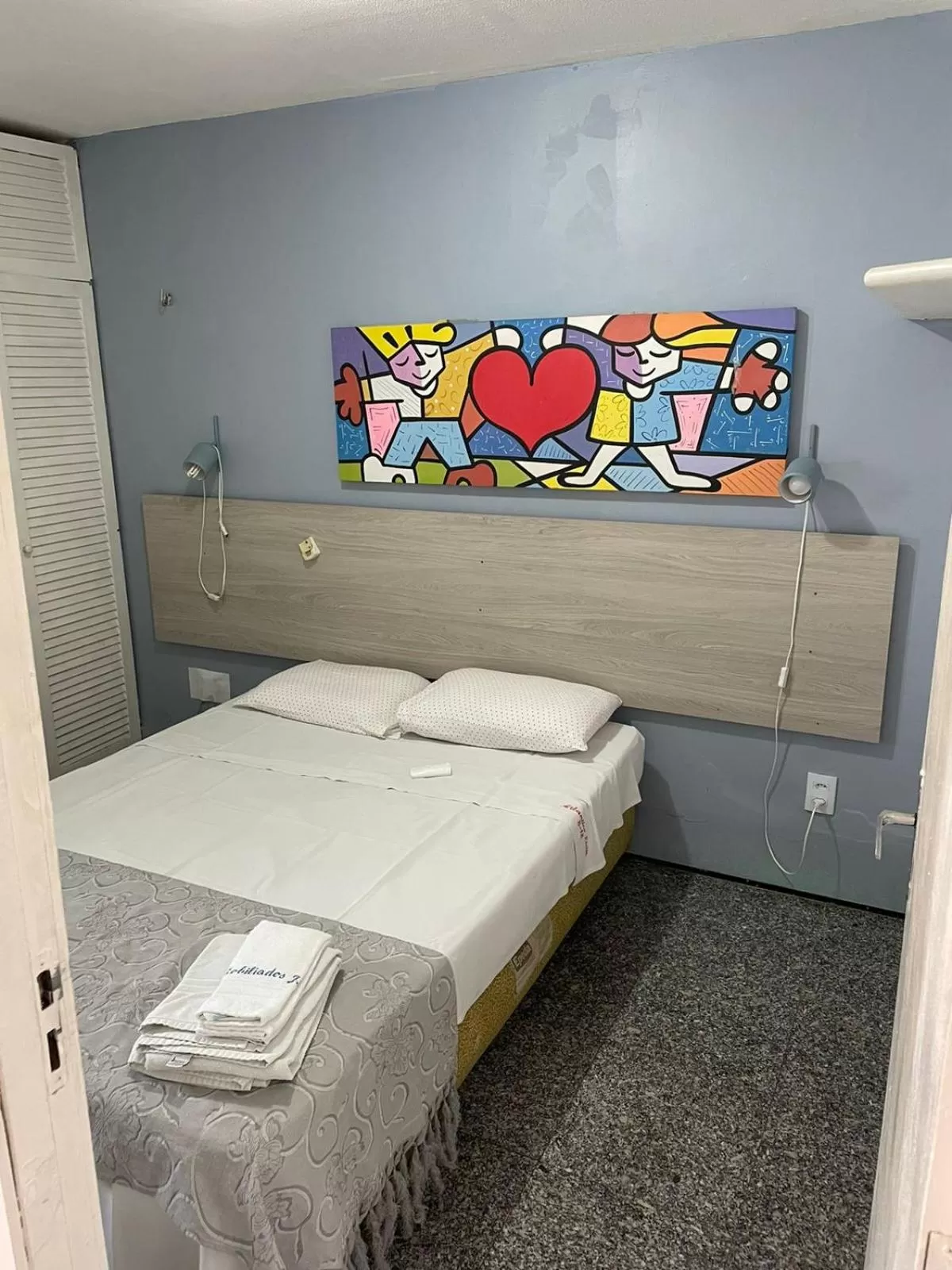 Bed in Flat Atlântico Neto