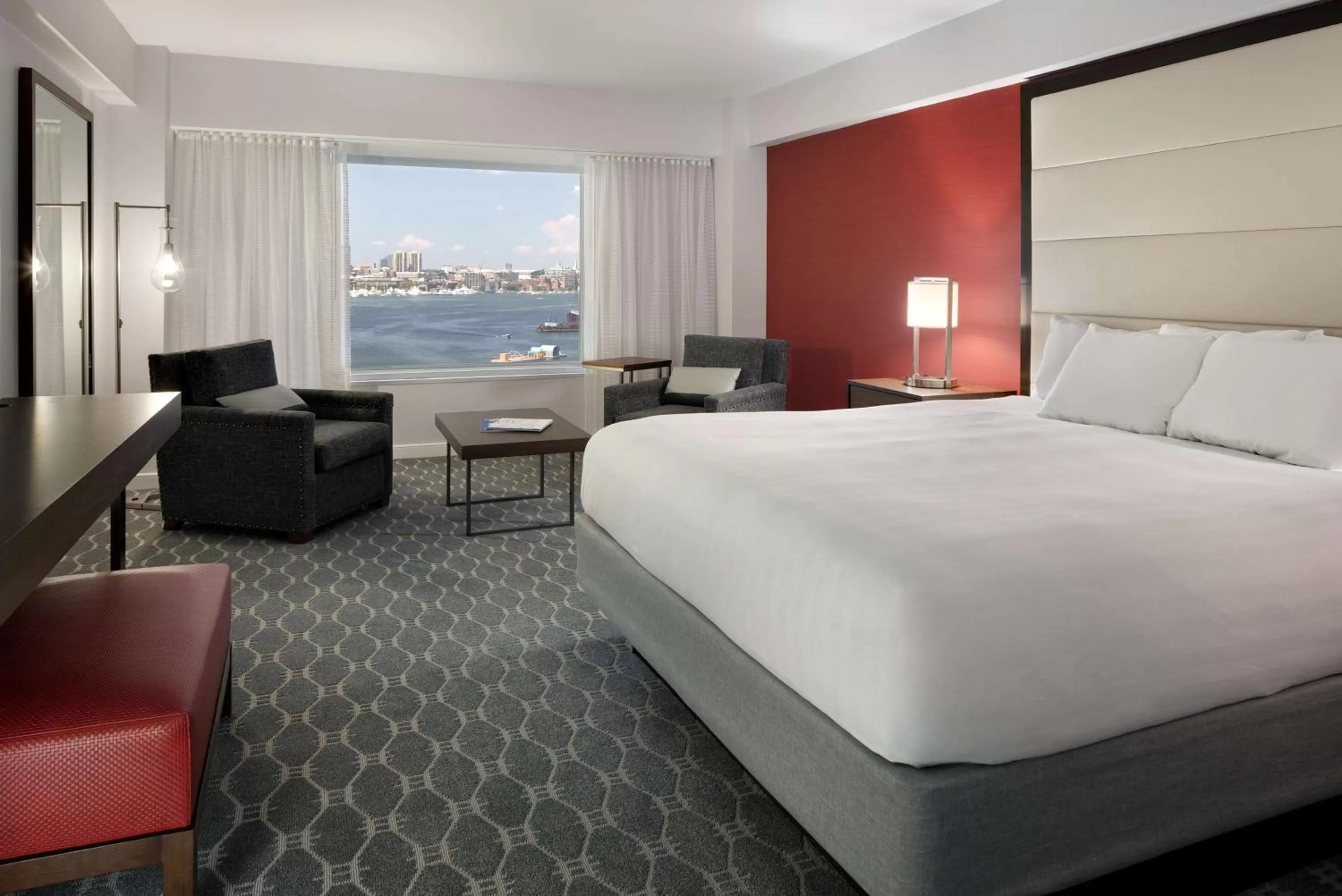 Photo of the whole room, Bed in Hyatt Regency Boston Harbor