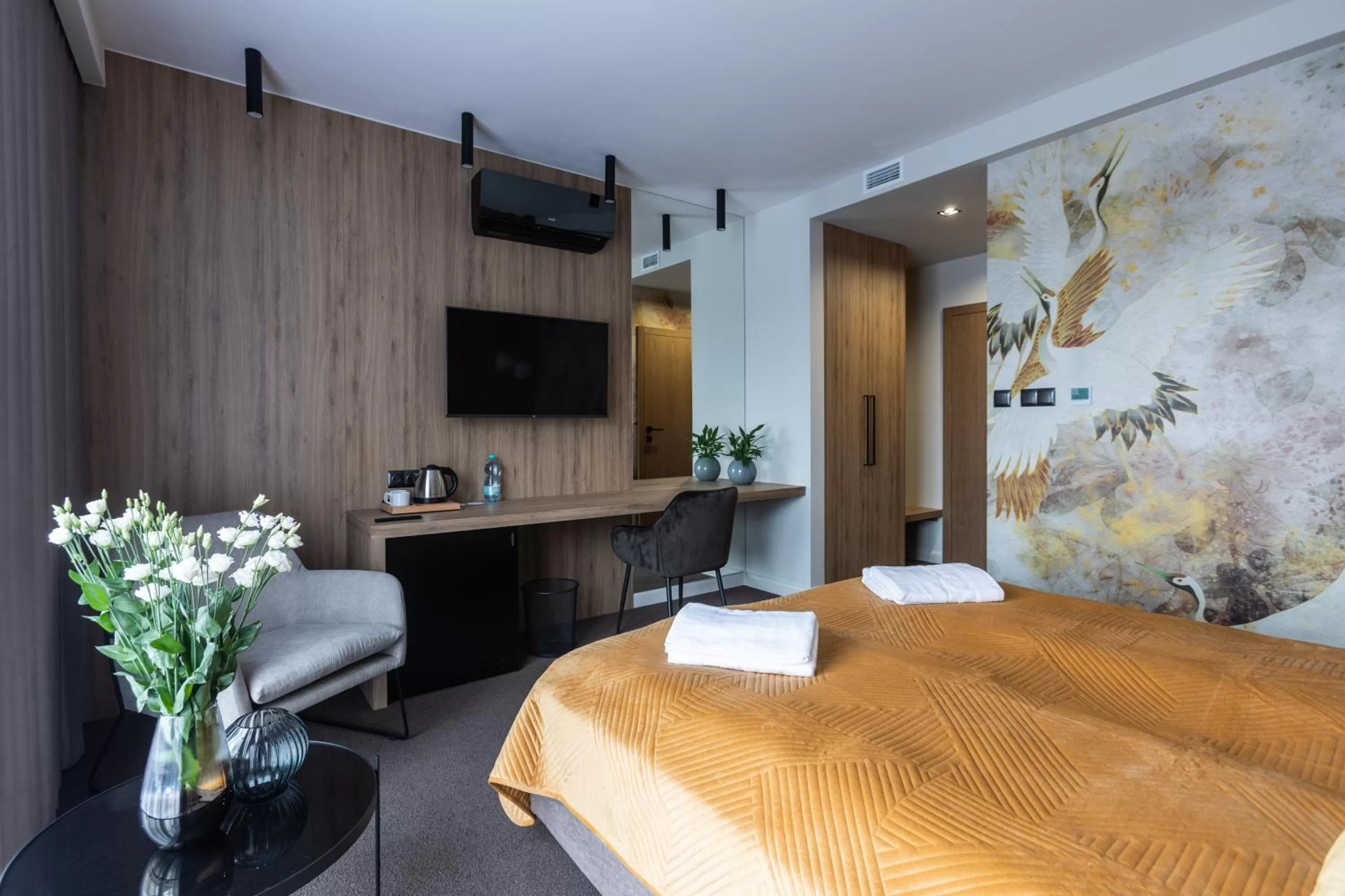 TV and multimedia, Bed in Apartamenty Green Place