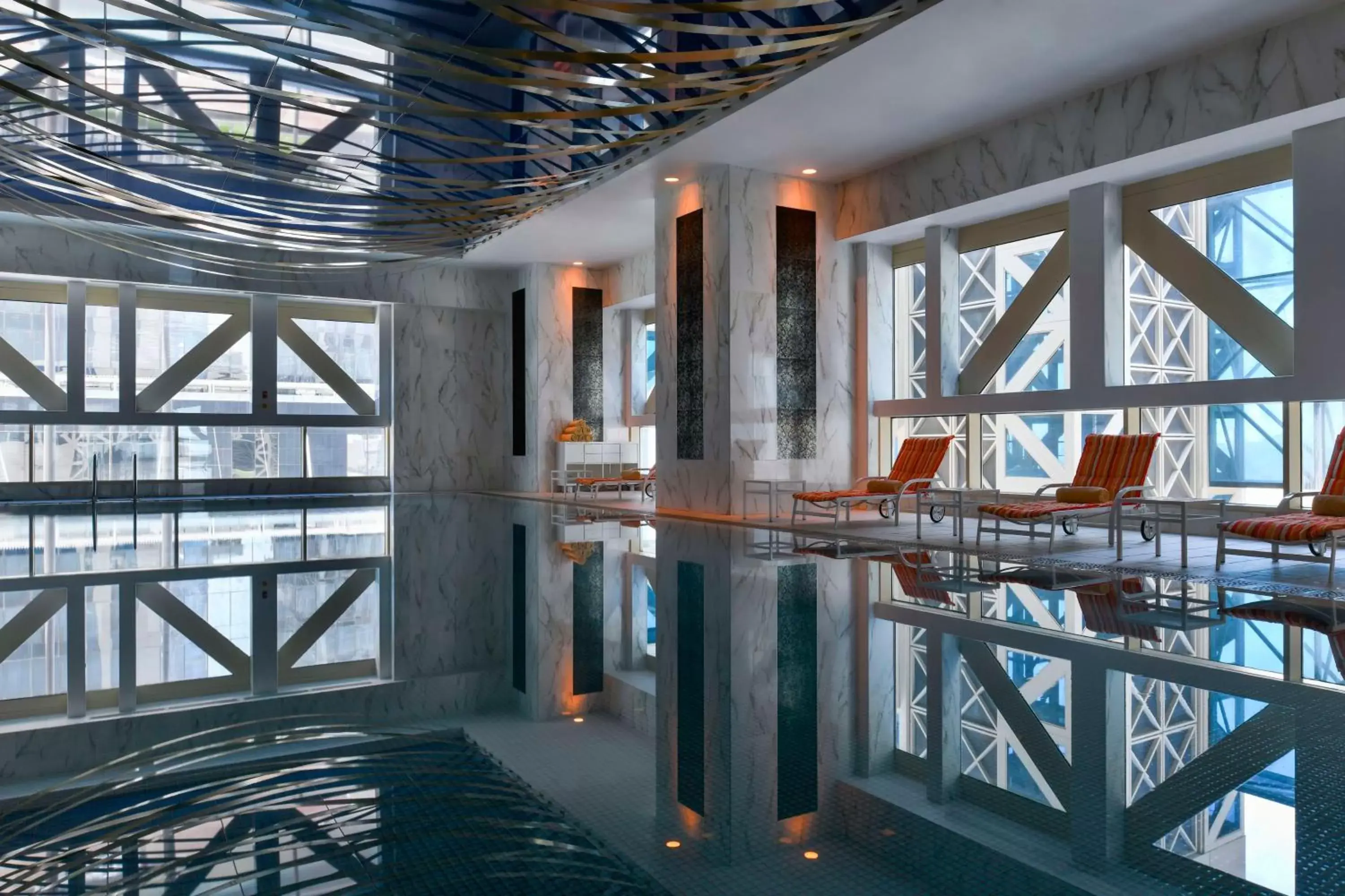 Pool view in Kempinski Residences & Suites, Doha